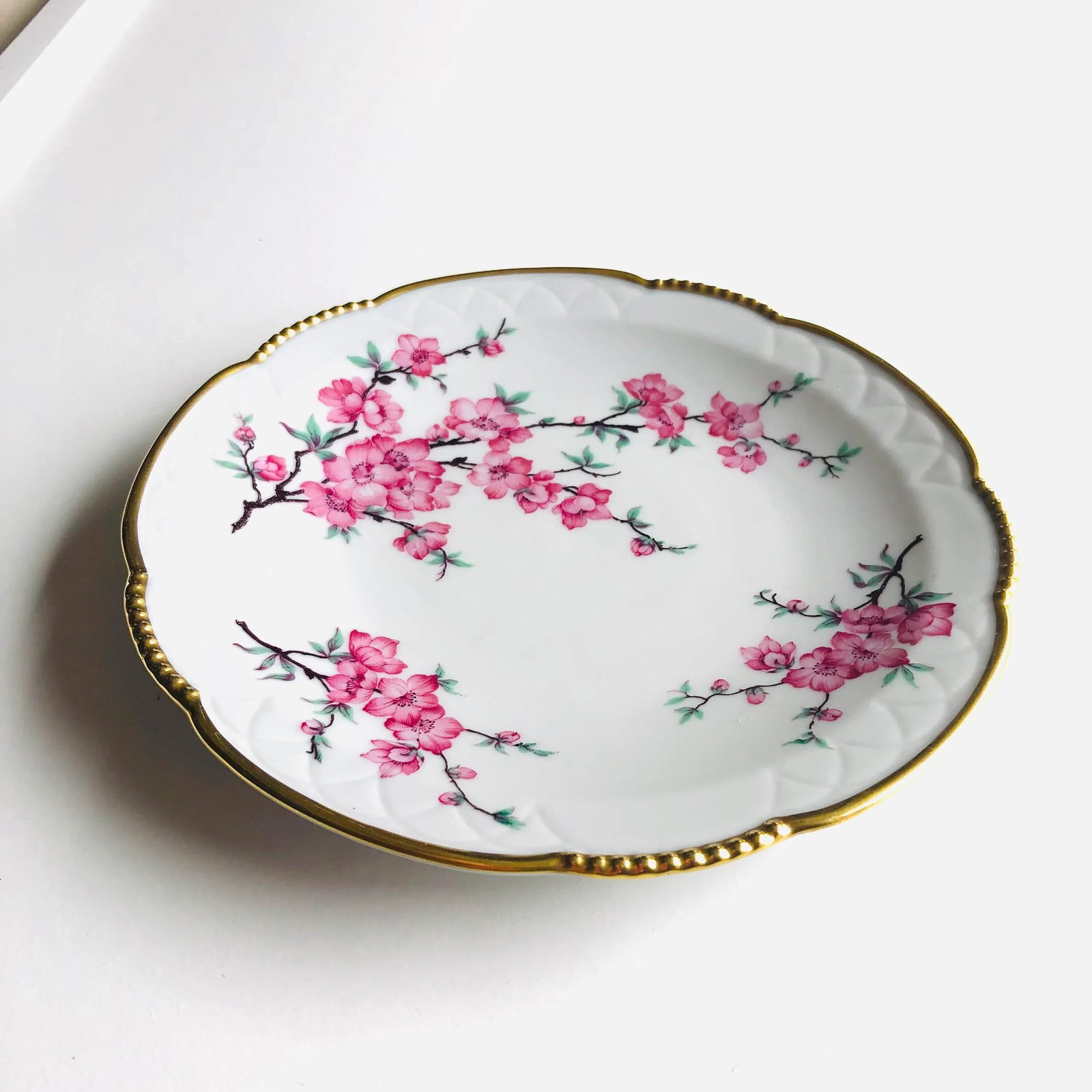 Vintage Mitterteich Bavaria China Dogwood Pattern Plate - 4