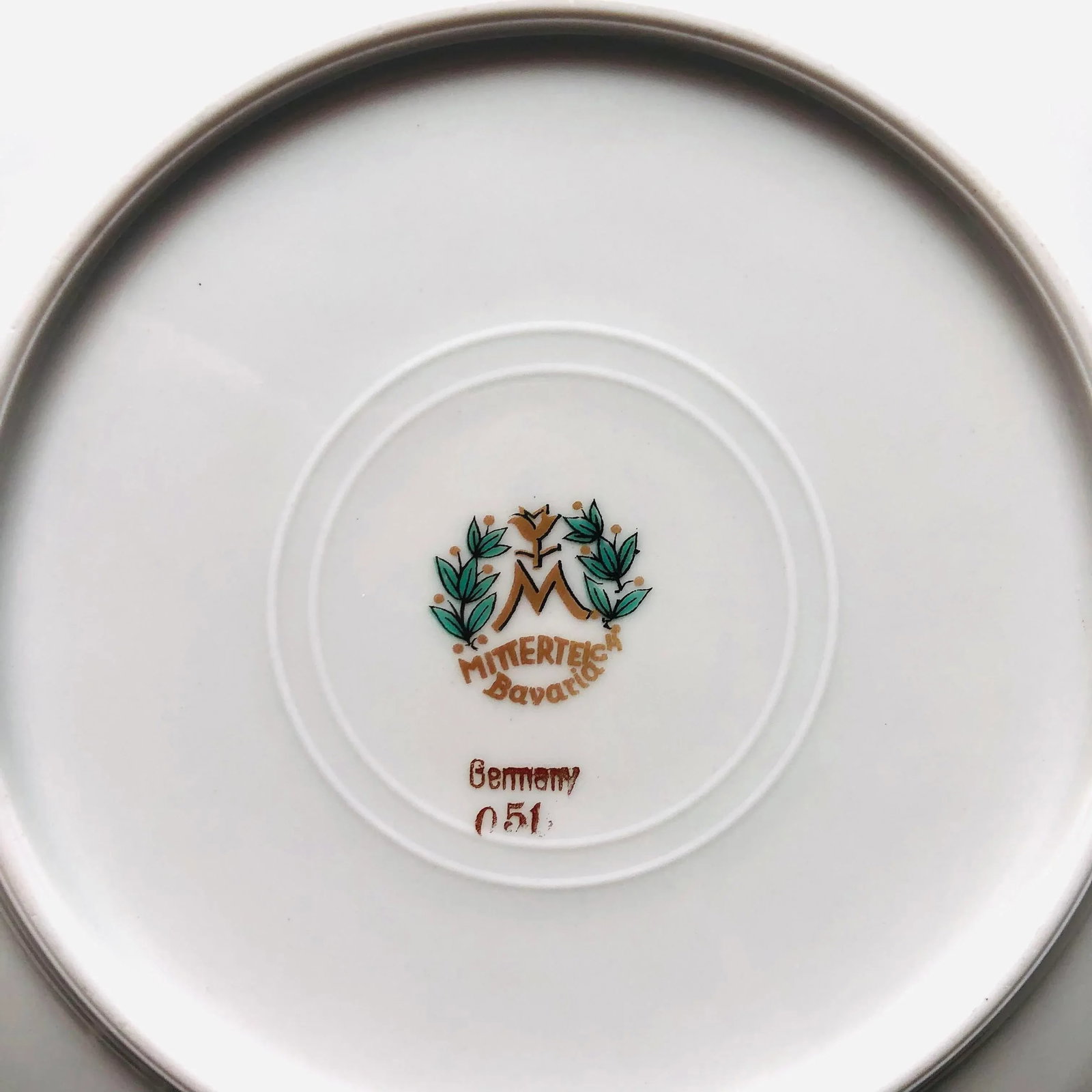 Vintage Mitterteich Bavaria China Dogwood Pattern Plate - 5