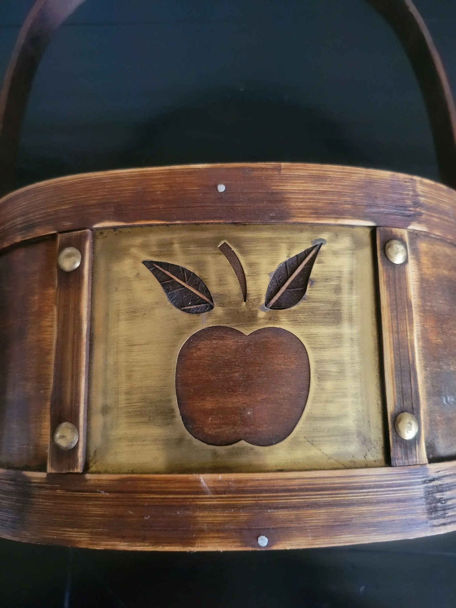 Mid 20th Century Wooden Apple Basket - 2