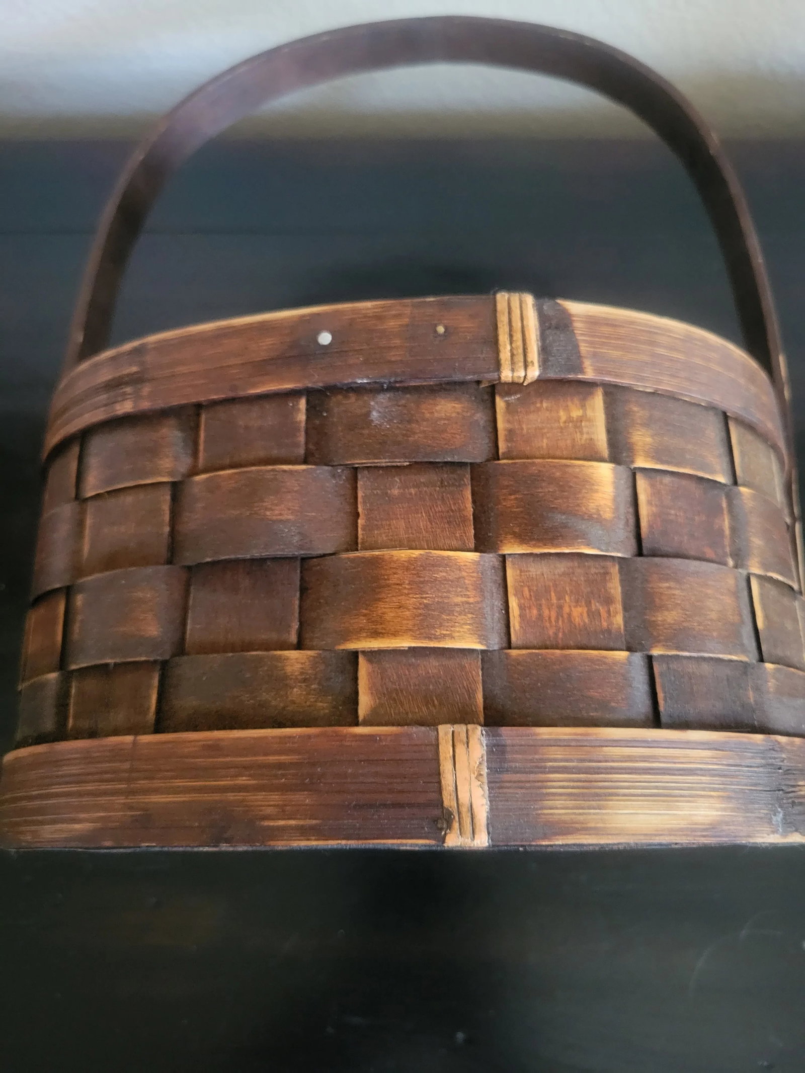 Mid 20th Century Wooden Apple Basket - 3