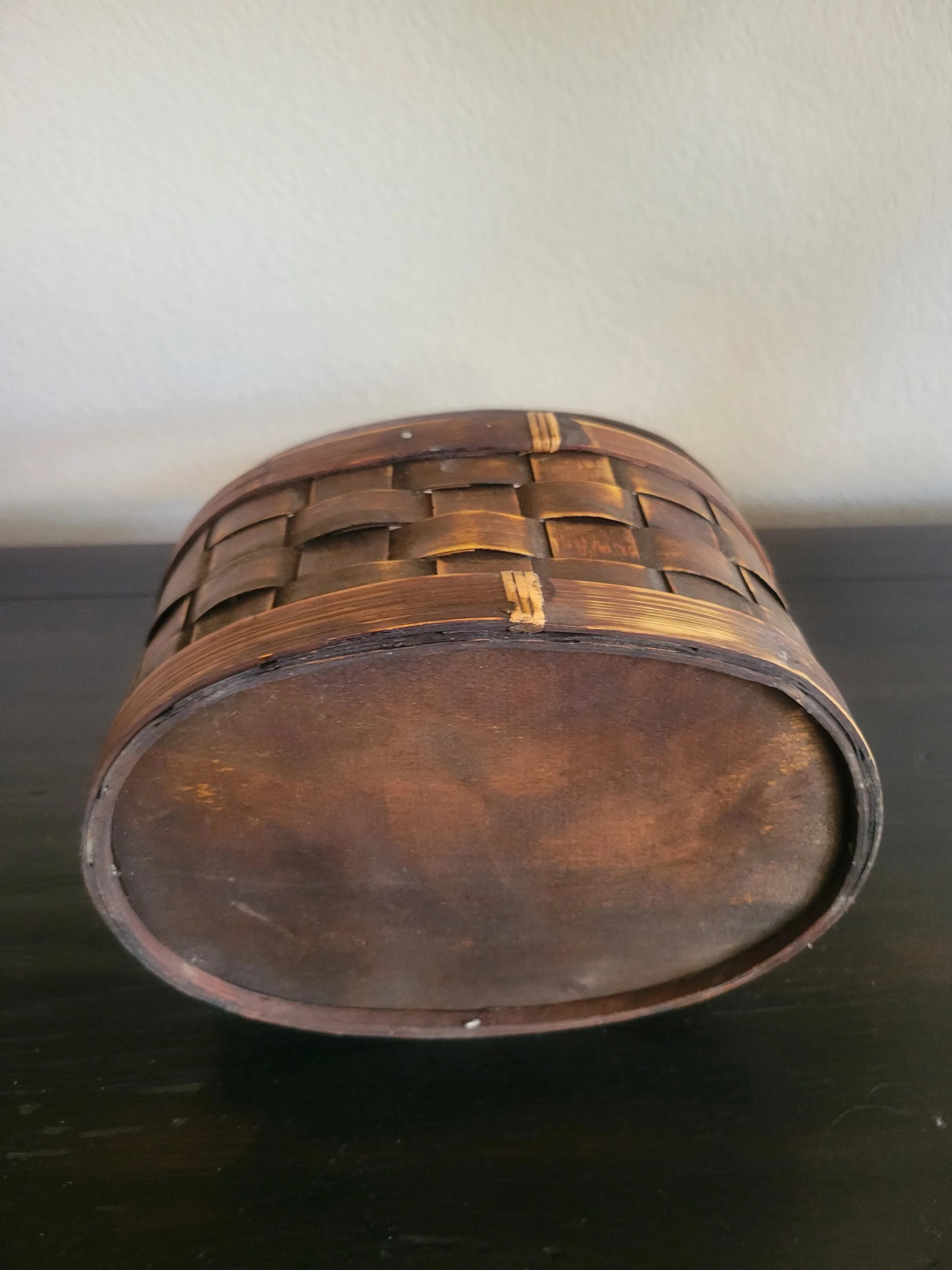 Mid 20th Century Wooden Apple Basket - 4