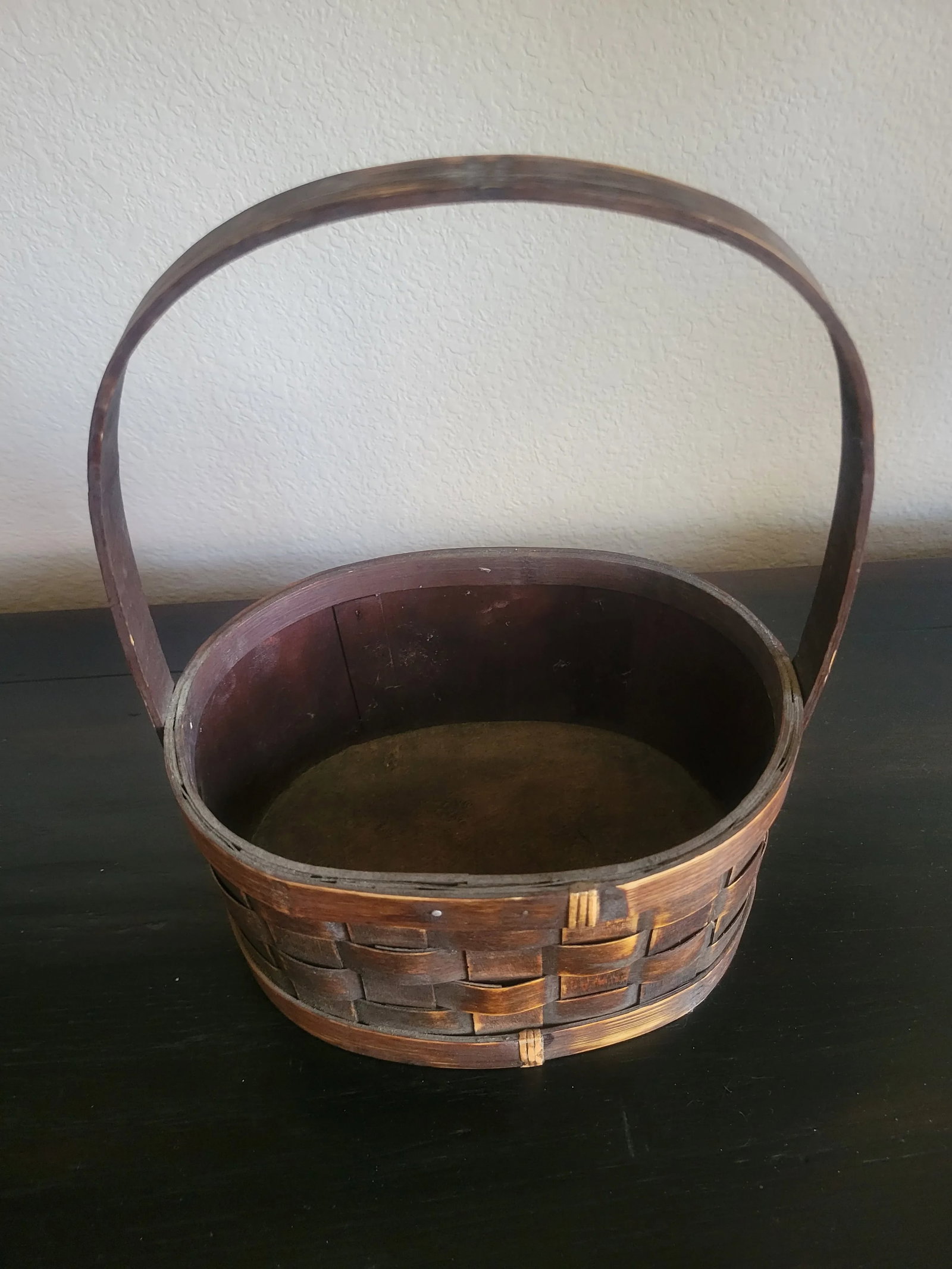 Mid 20th Century Wooden Apple Basket - 5