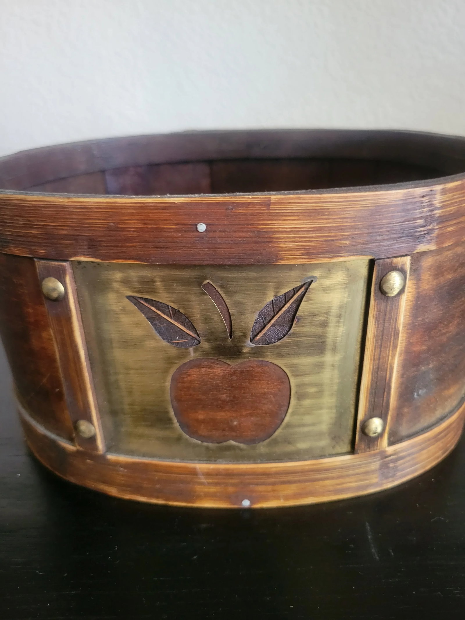 Mid 20th Century Wooden Apple Basket - 6