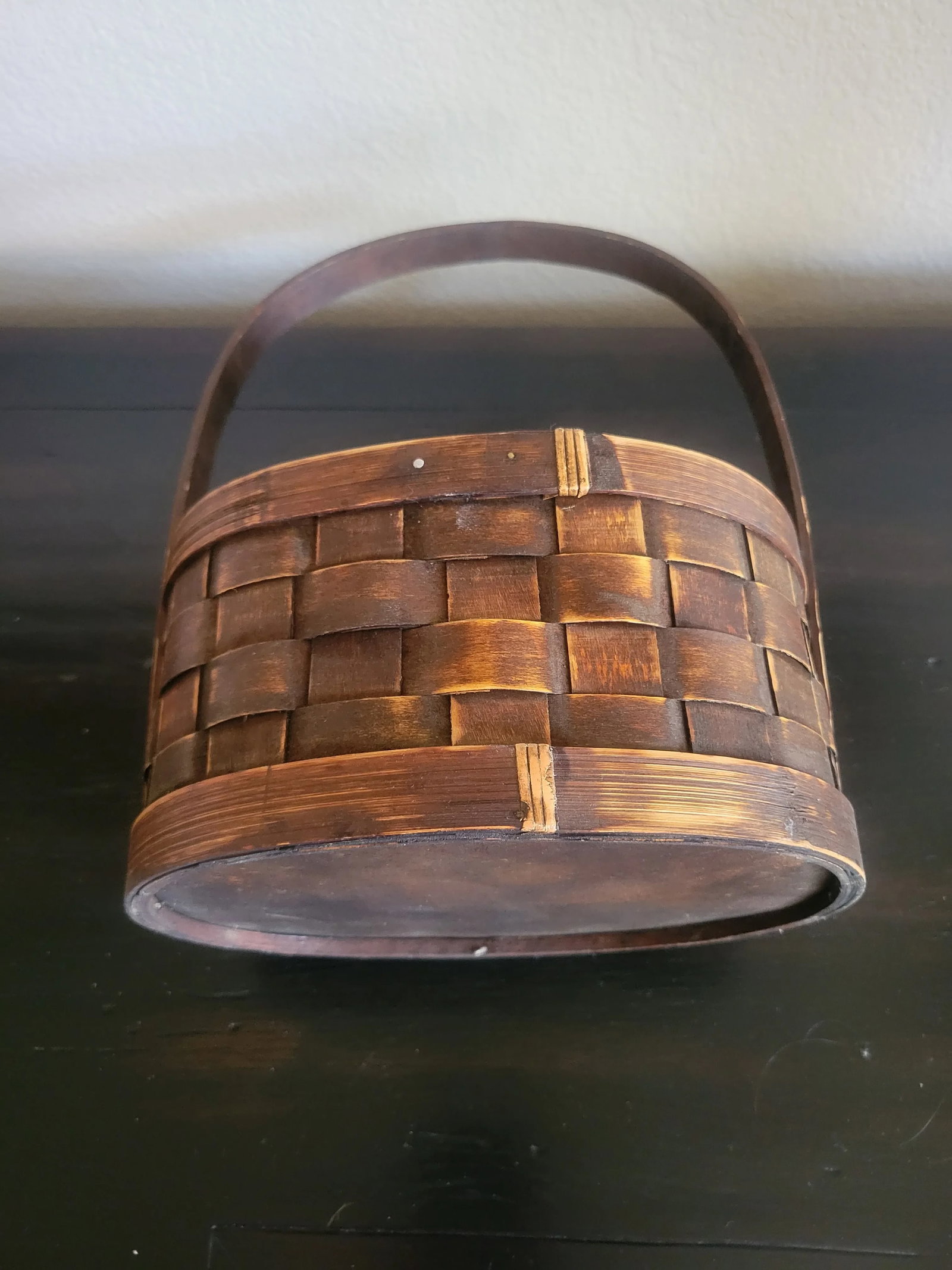 Mid 20th Century Wooden Apple Basket - 9