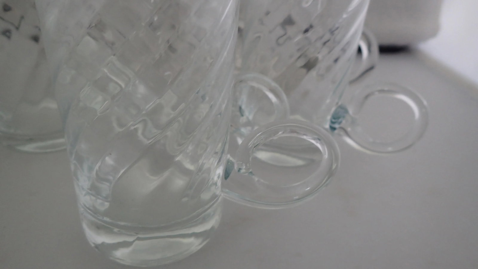 Vintage Irish Glass Coffee Mugs S/7 - 7