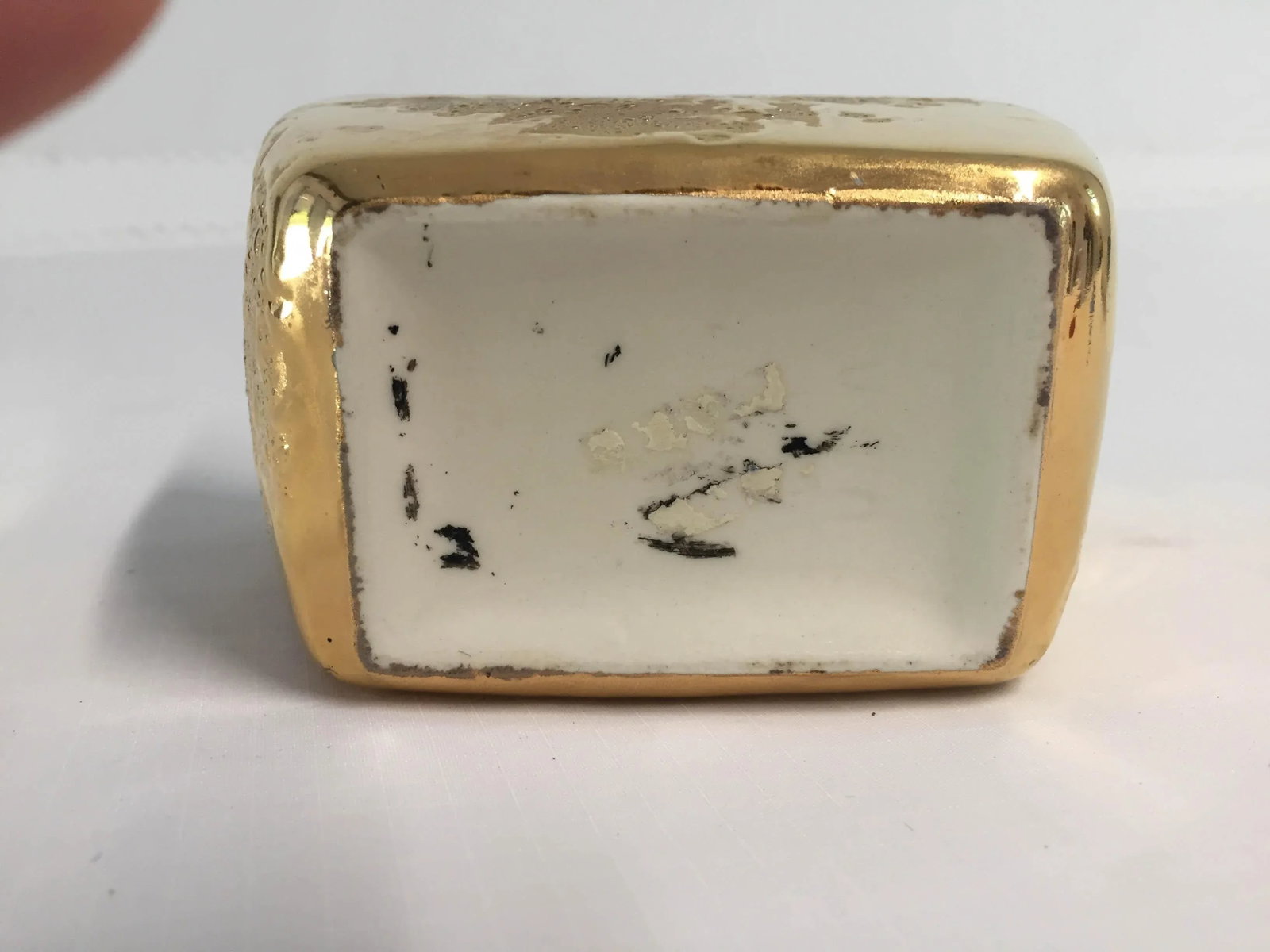Midcentury "Weeping Bright " Gold Vase / Bowl - 6