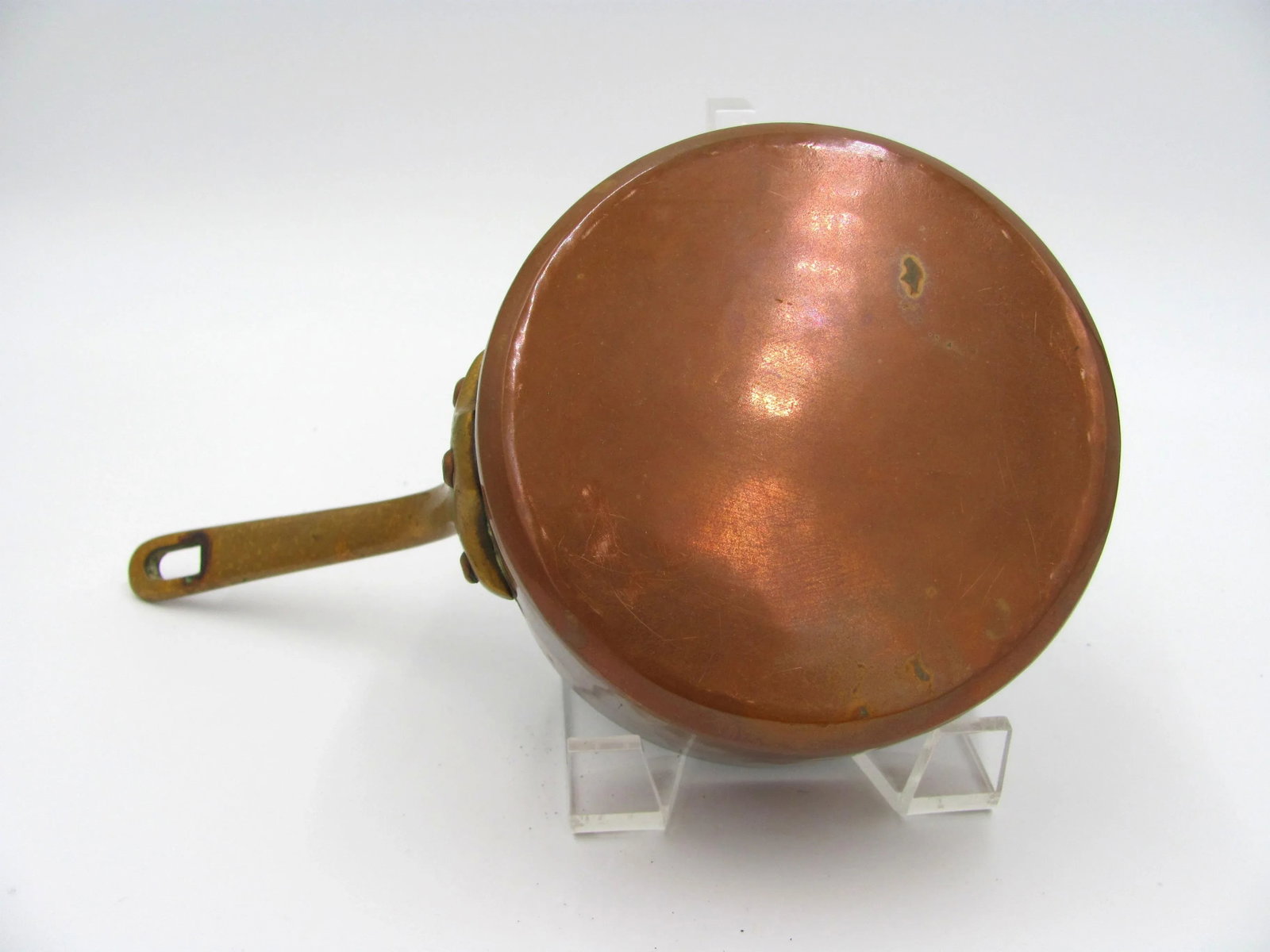 Antique Grand Magasins Paris Du Printemps Copper Sauce Pan French - 11