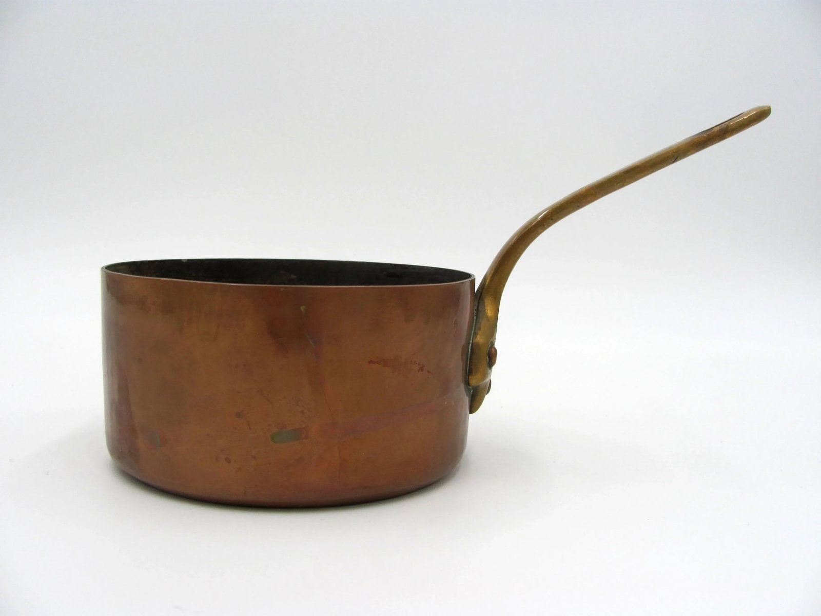 Antique Grand Magasins Paris Du Printemps Copper Sauce Pan French - 5