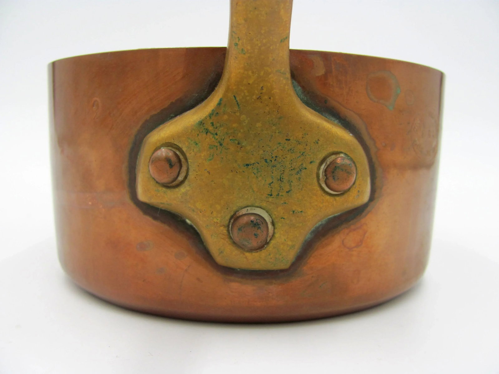 Antique Grand Magasins Paris Du Printemps Copper Sauce Pan French - 6