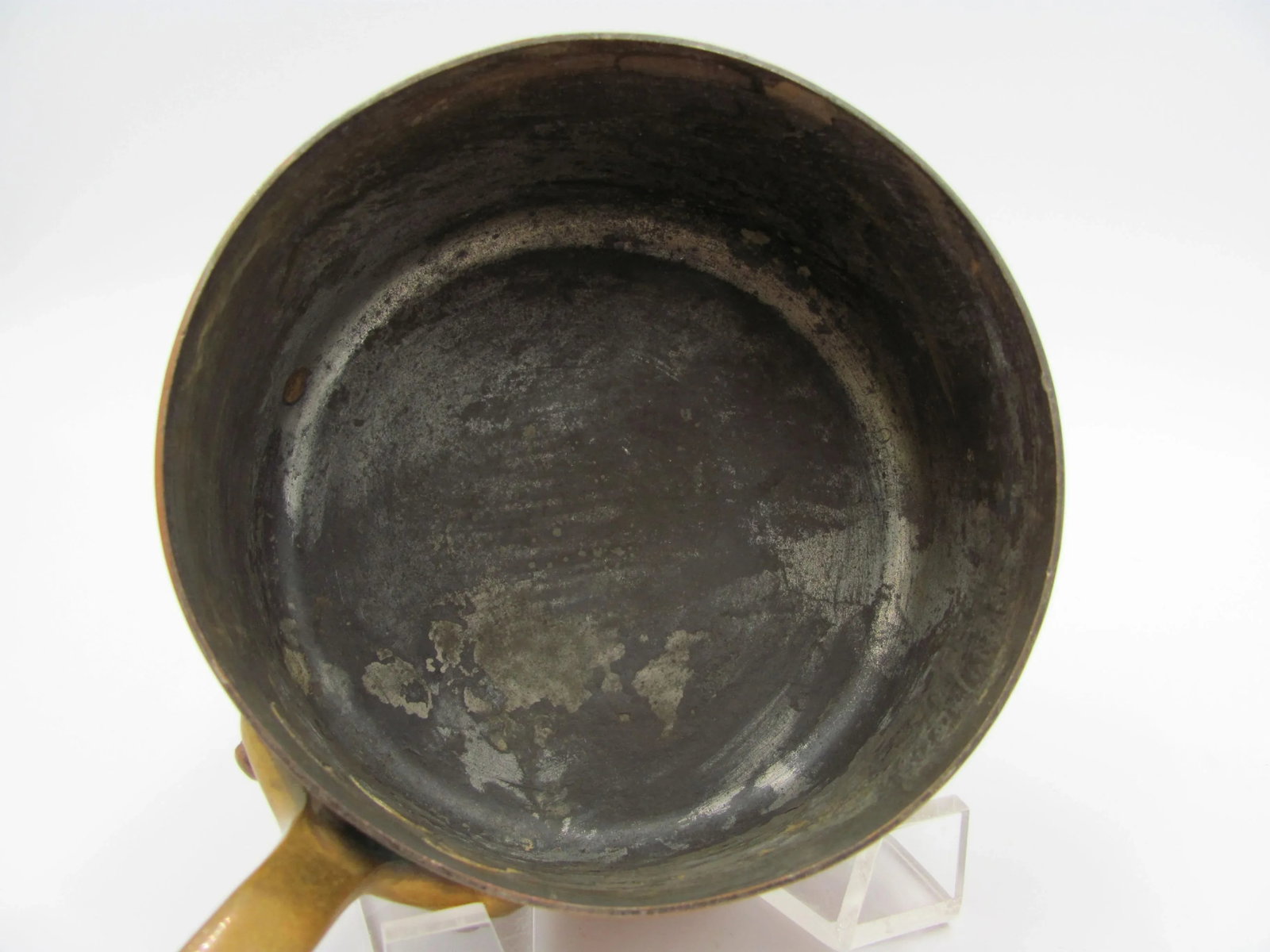 Antique Grand Magasins Paris Du Printemps Copper Sauce Pan French - 8