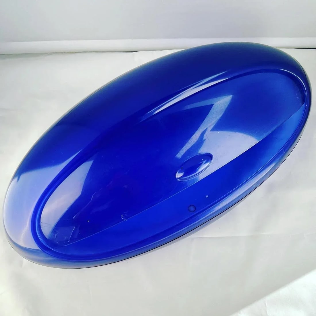 2000s Cobalt "Gnam" Blobism Bread Bin by Alessi - 2