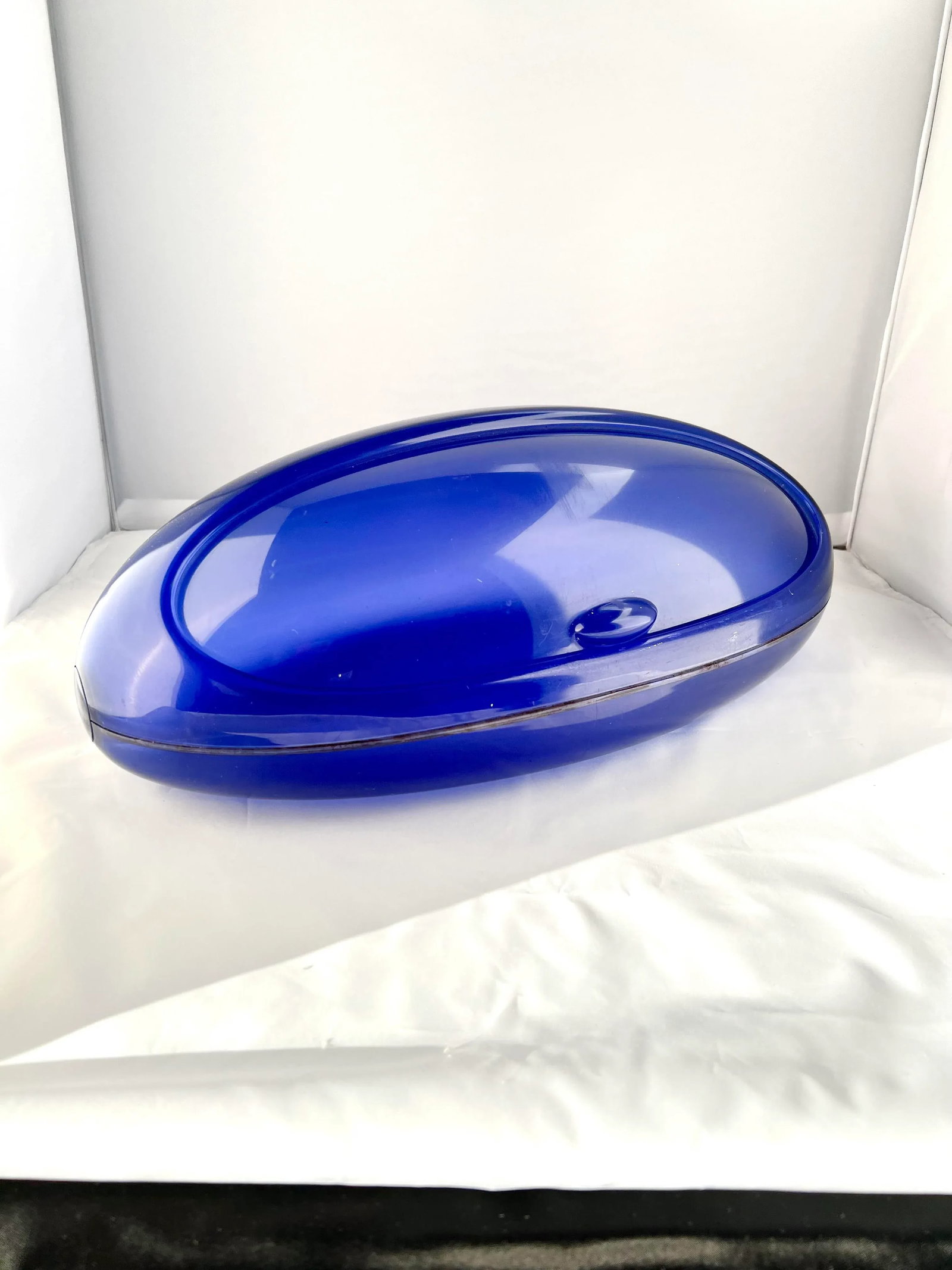 2000s Cobalt "Gnam" Blobism Bread Bin by Alessi - 5