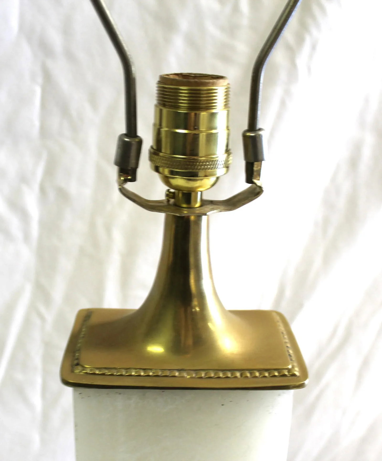 Contemporary Mid-Century Modern Style Alabaster Lamp With Brass Hardware,Single - 5