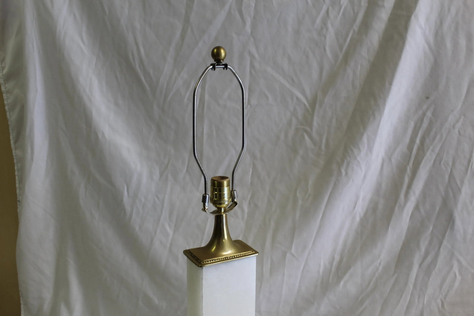 Contemporary Mid-Century Modern Style Alabaster Lamp With Brass Hardware,Single - 6