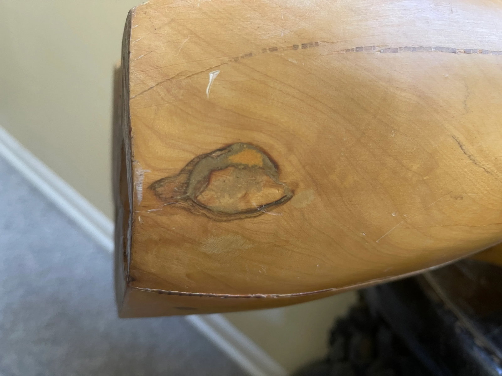 Mid Century Modern Abstract Carved Wood Sculpture - 6