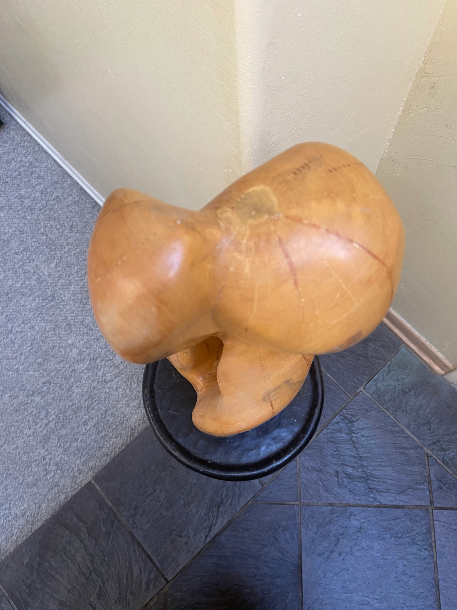 Mid Century Modern Abstract Carved Wood Sculpture - 7