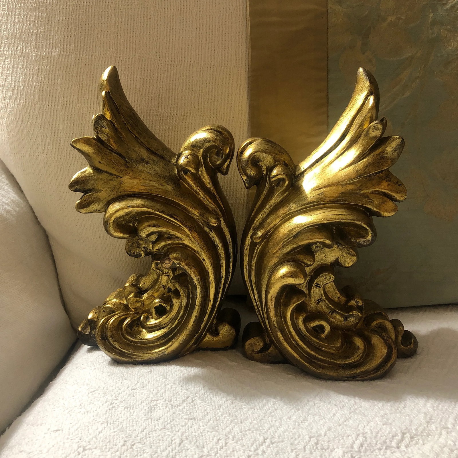 1980s Pair of Gilt Bookends - 3