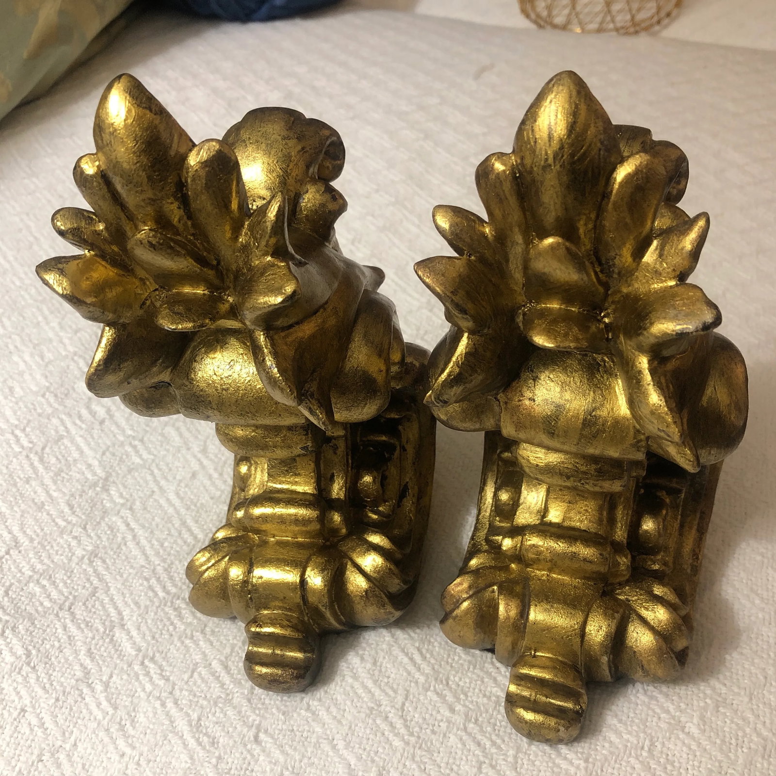 1980s Pair of Gilt Bookends - 5