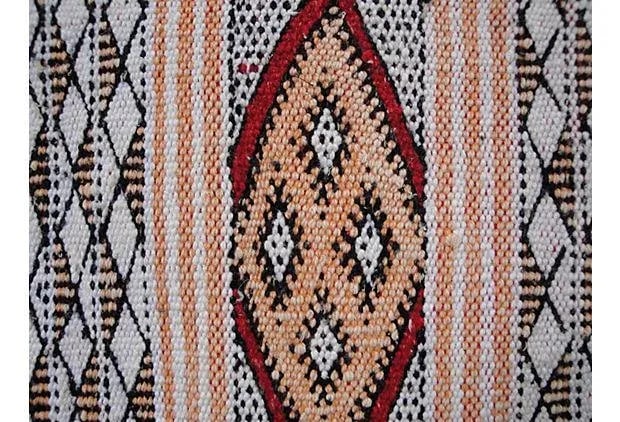Late 20th Century Moroccan Runner - 3'8'' X 1'4'' - 2