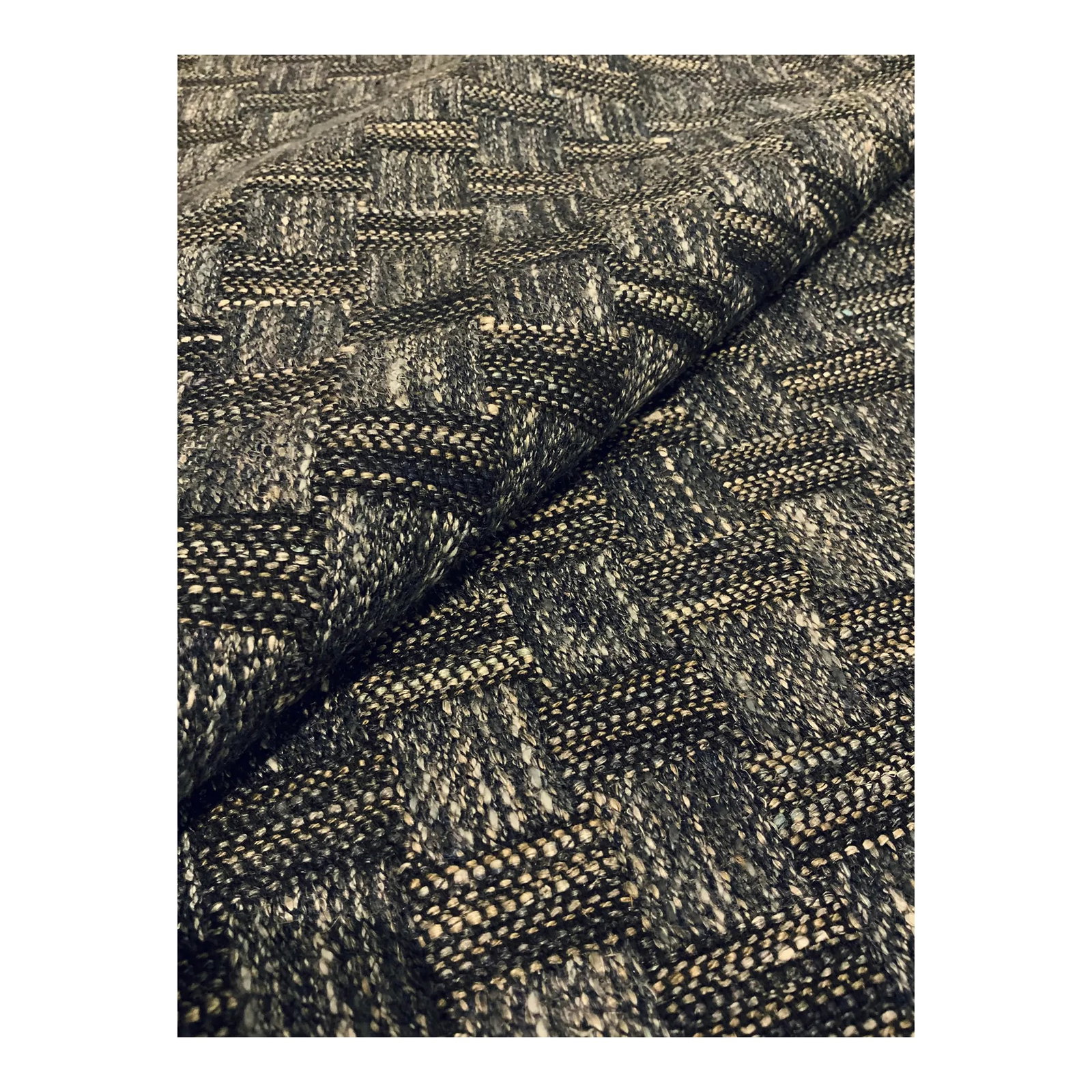Mark Alexander: Bardi - Indigo Modern Woven Navy Blue Designer Fabric - 5 Yards: This course woven fabric has a woven design and a blue, white, and gray colrway. It is suitable for upholstery and pillows. This fabric is a first quality designer good and retails with Mark