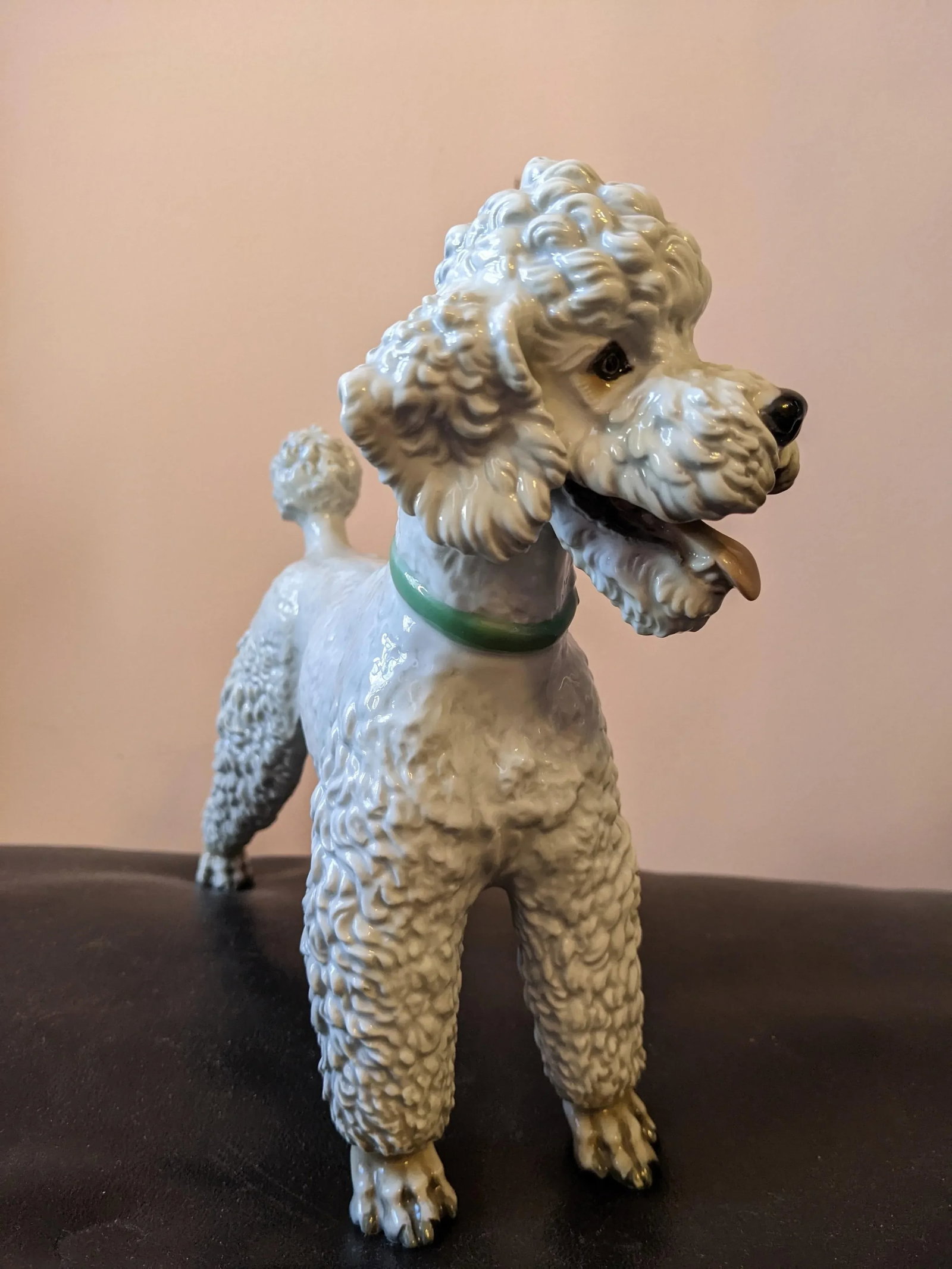 1953 Large Vintage Germany Rosenthal Karner Standing Poodle Porcelain Figurine - 3