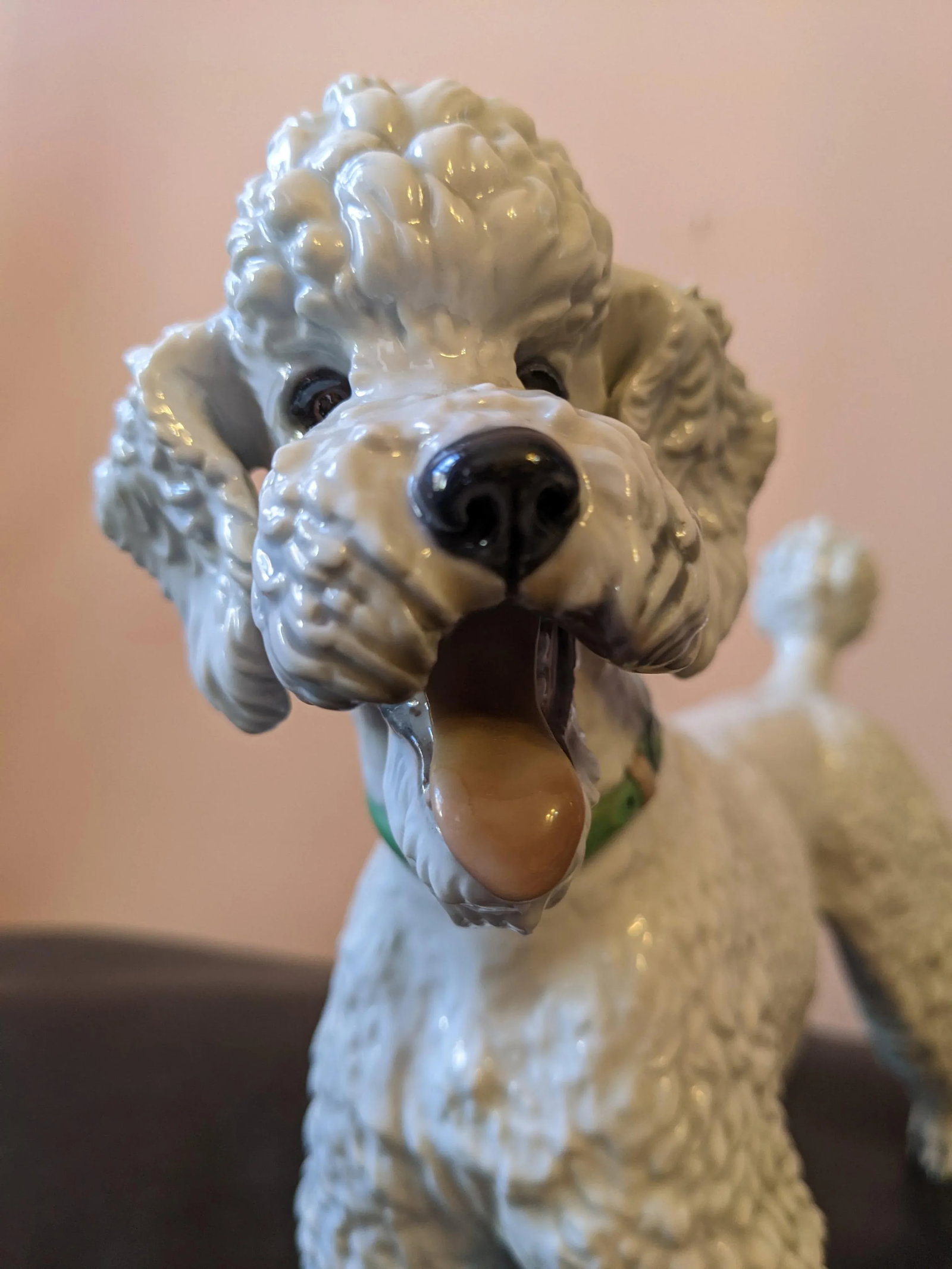 1953 Large Vintage Germany Rosenthal Karner Standing Poodle Porcelain Figurine - 7