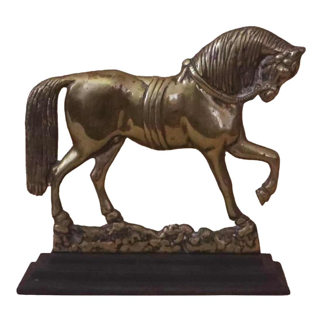 Brass Horse on Stand