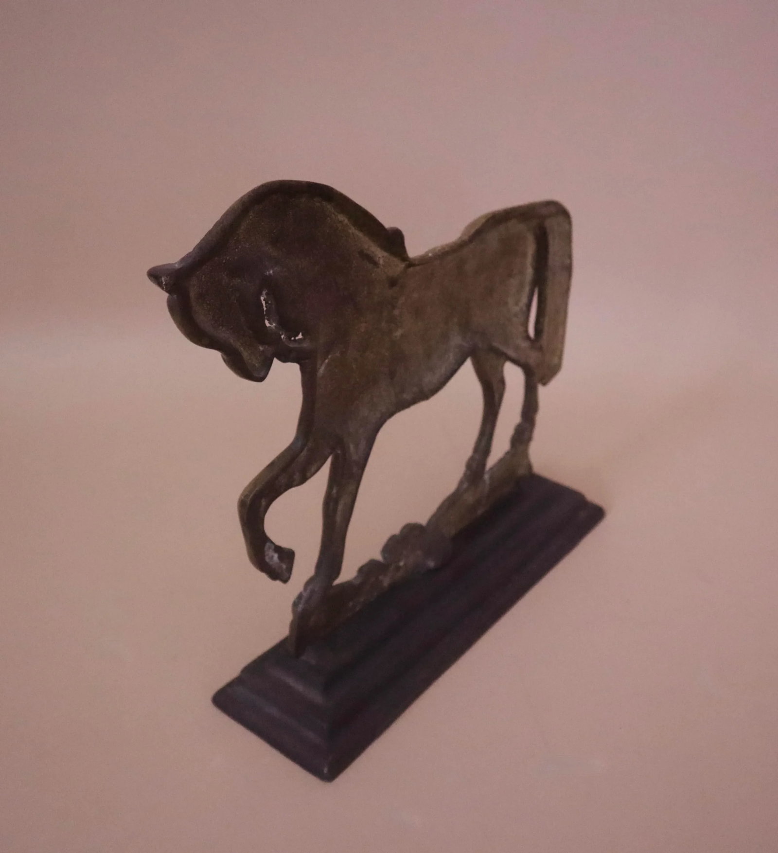 Brass Horse on Stand - 3