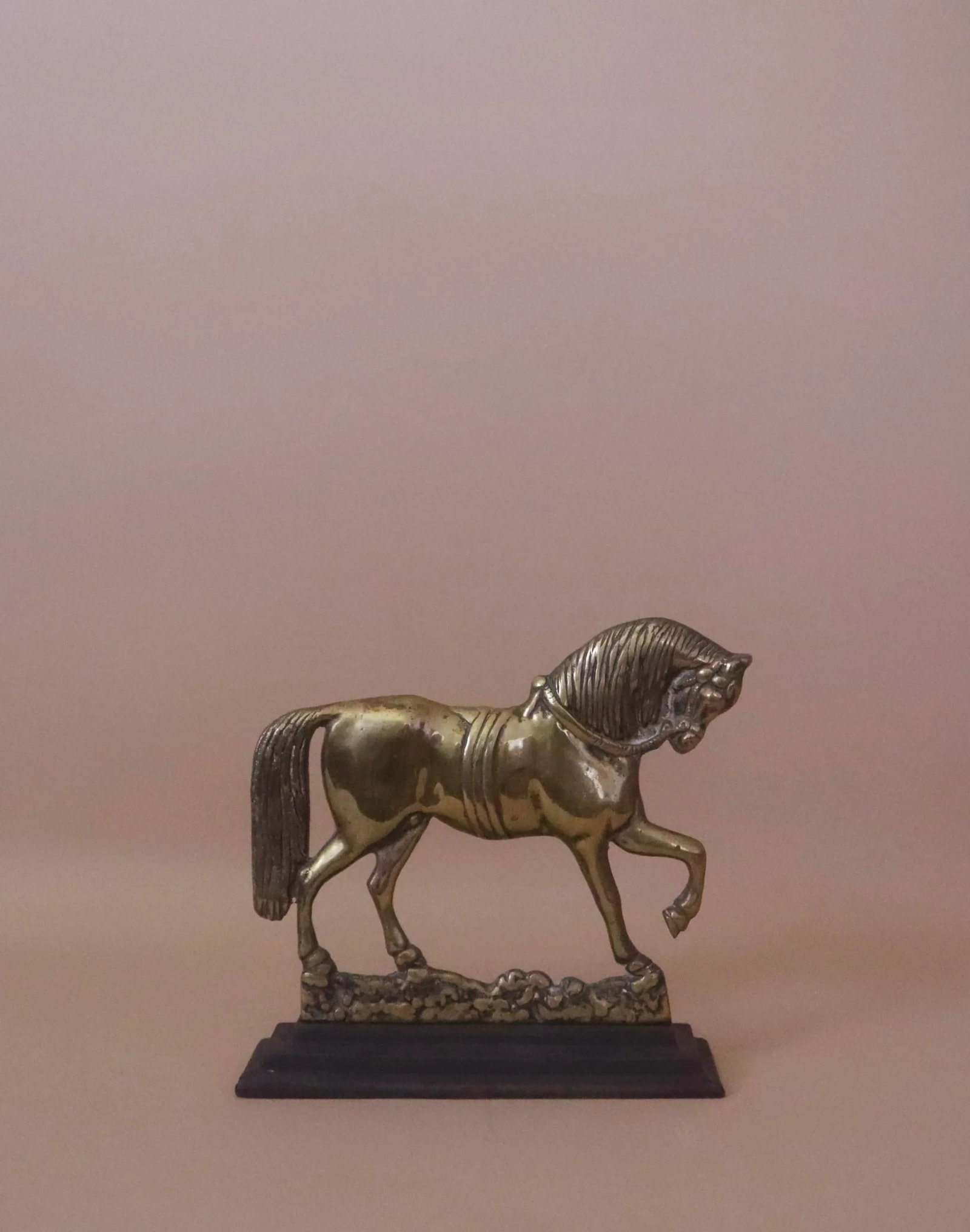 Brass Horse on Stand - 4