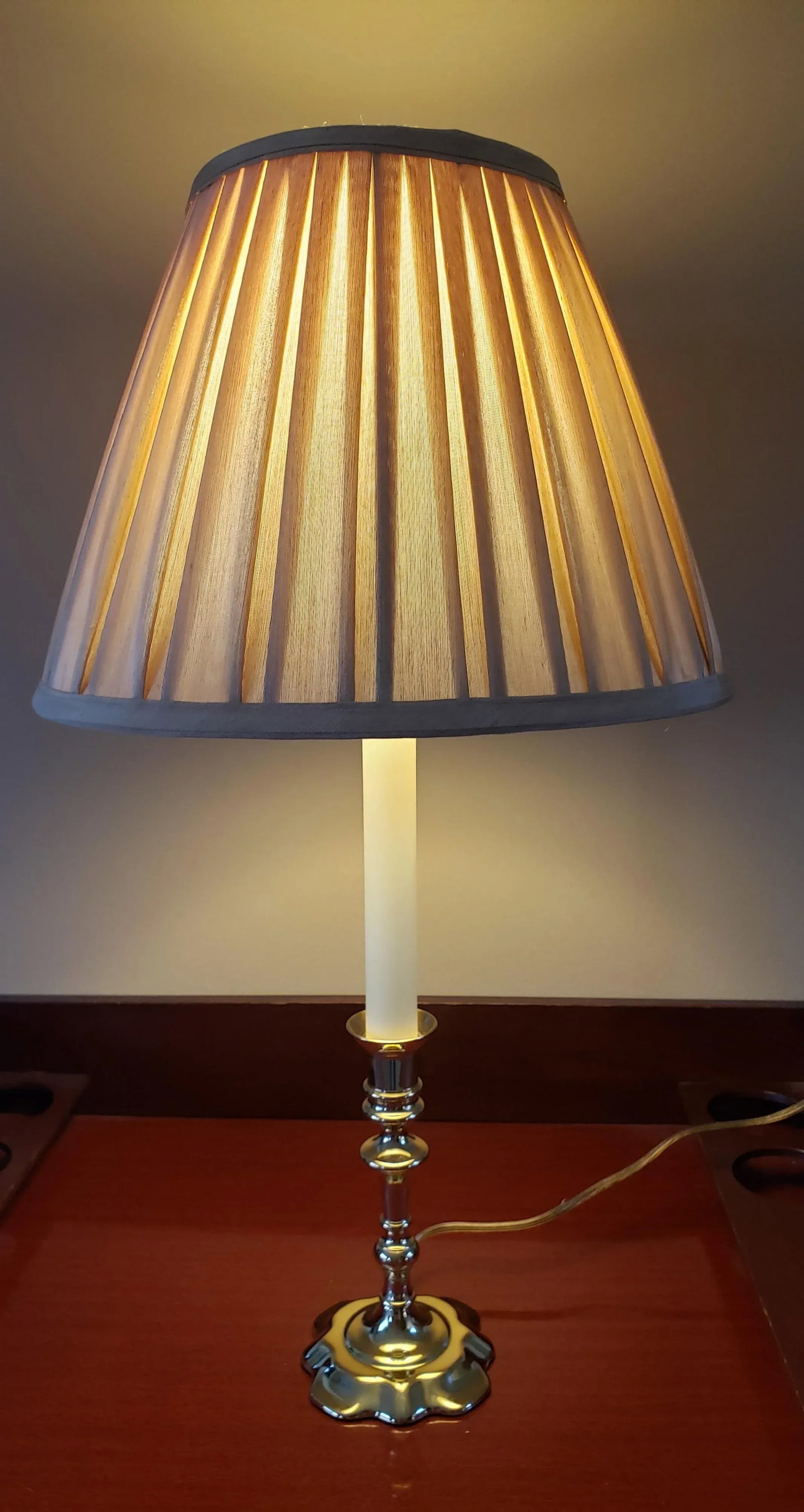 Late 20th Century Baldwin Brass Candlestick Lamp, Historic Deerfield Collection - 2