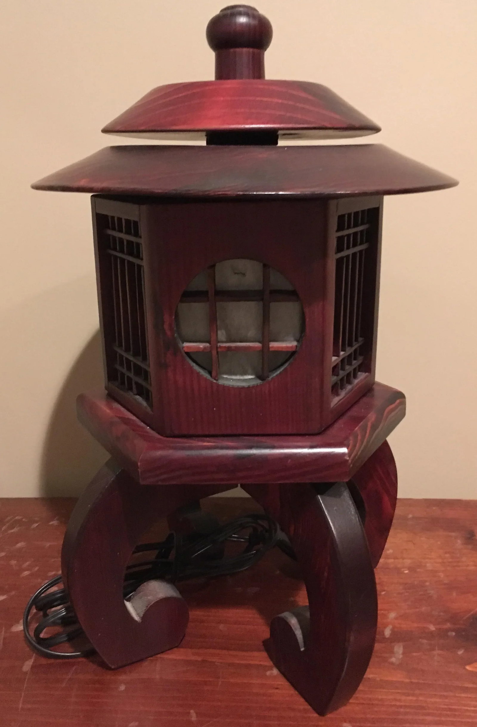 Vintage Chinese Rosewood Lantern - 2