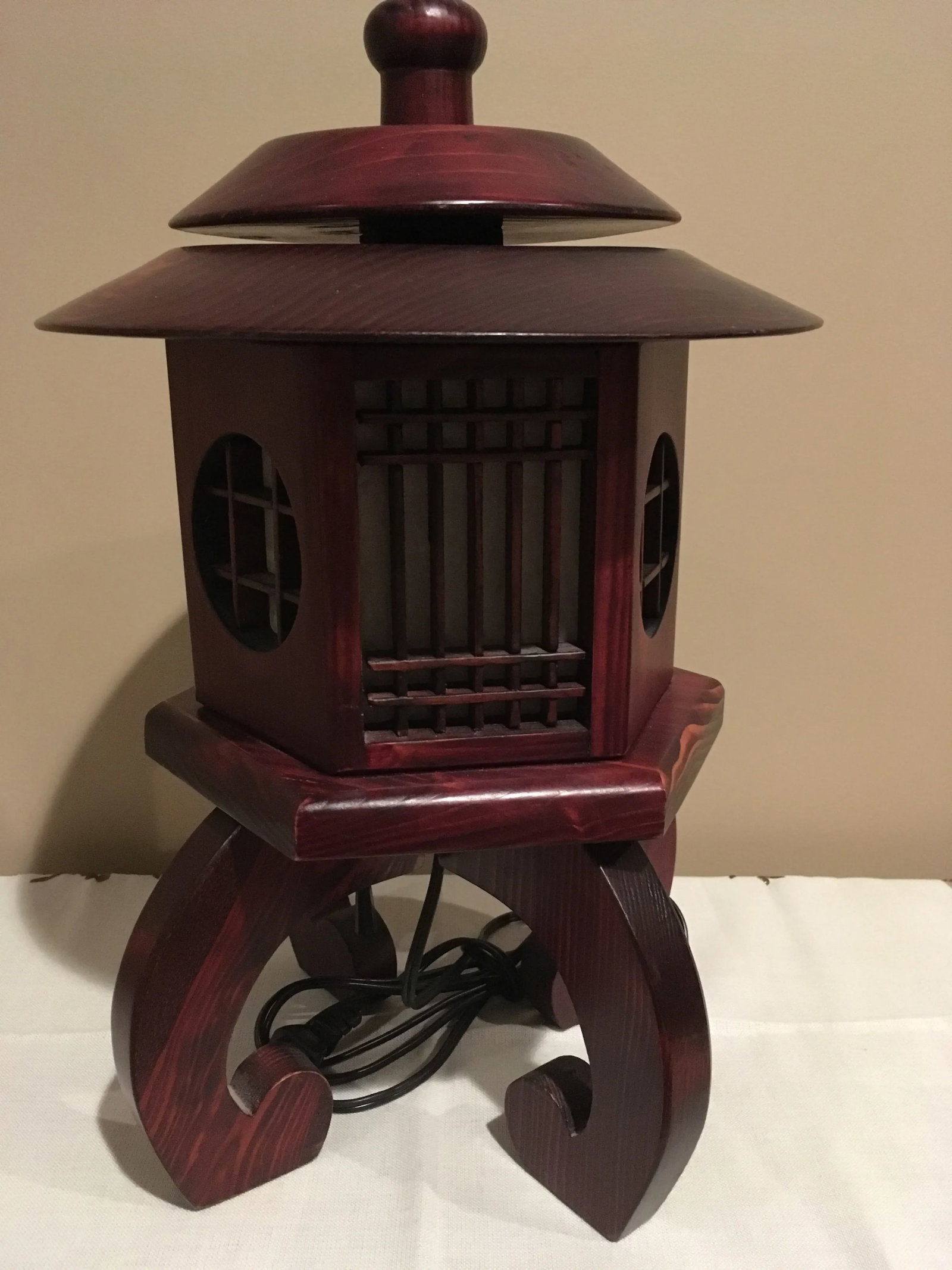 Vintage Chinese Rosewood Lantern - 6
