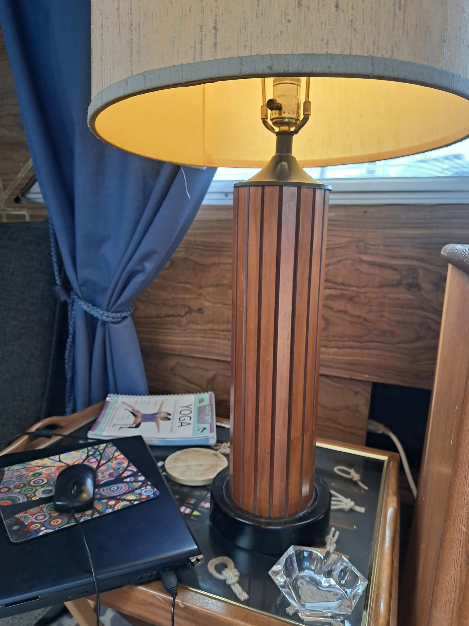 Mid-Century Modern Gruvwood Wood Lamp - 2