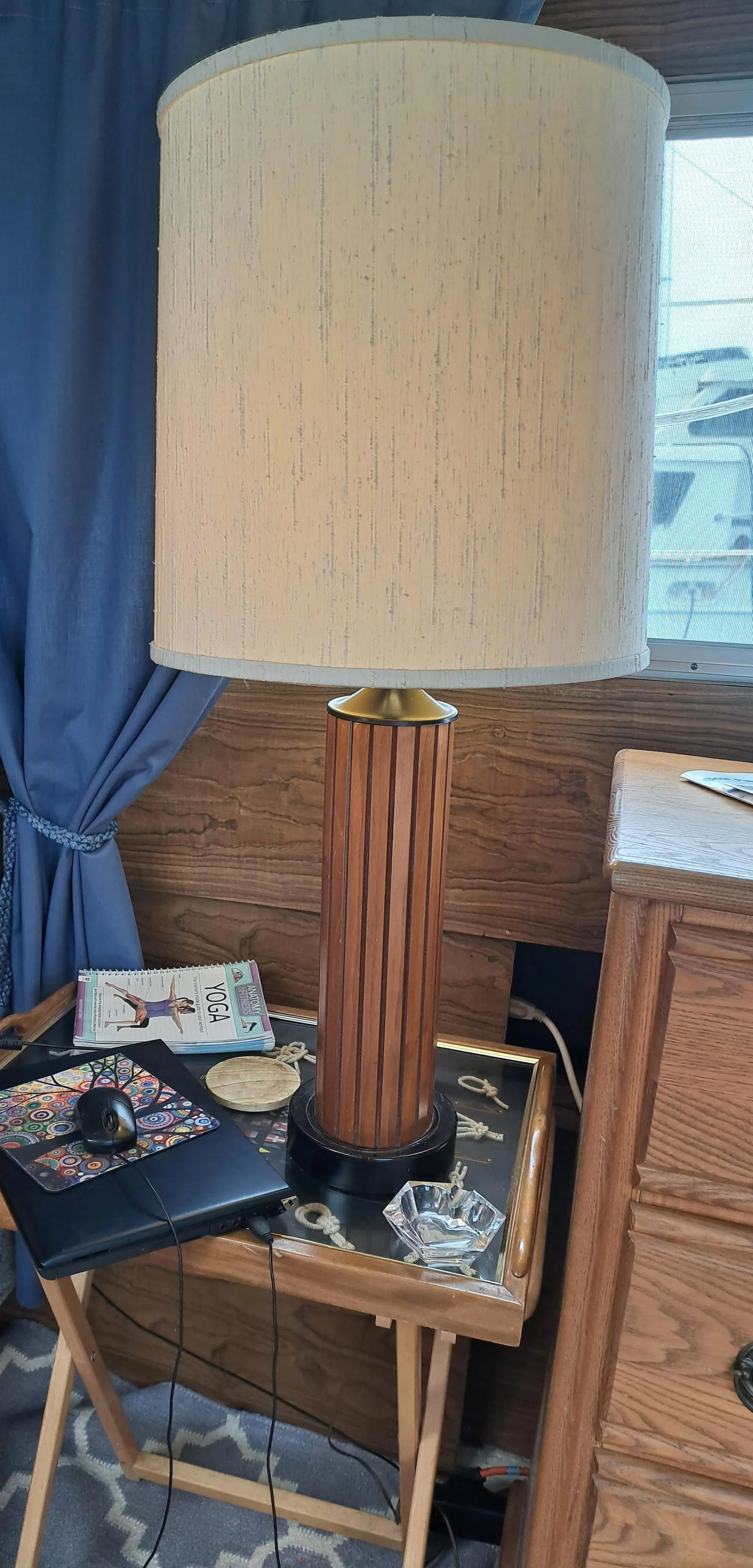 Mid-Century Modern Gruvwood Wood Lamp - 6
