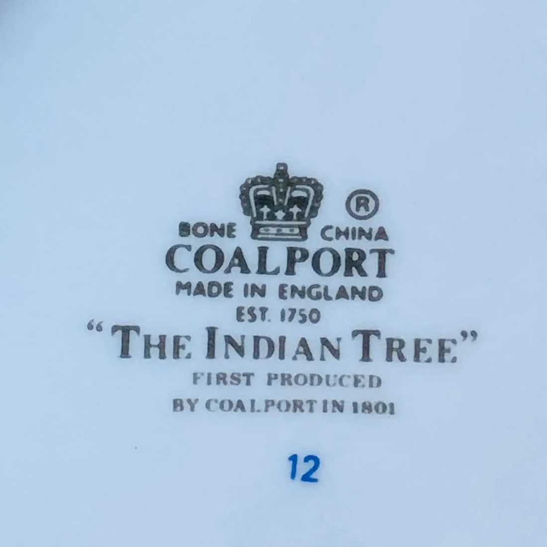 1970s Coalport 5-Piece Bone China Cup and Plate Set "The Indian Tree" - 4