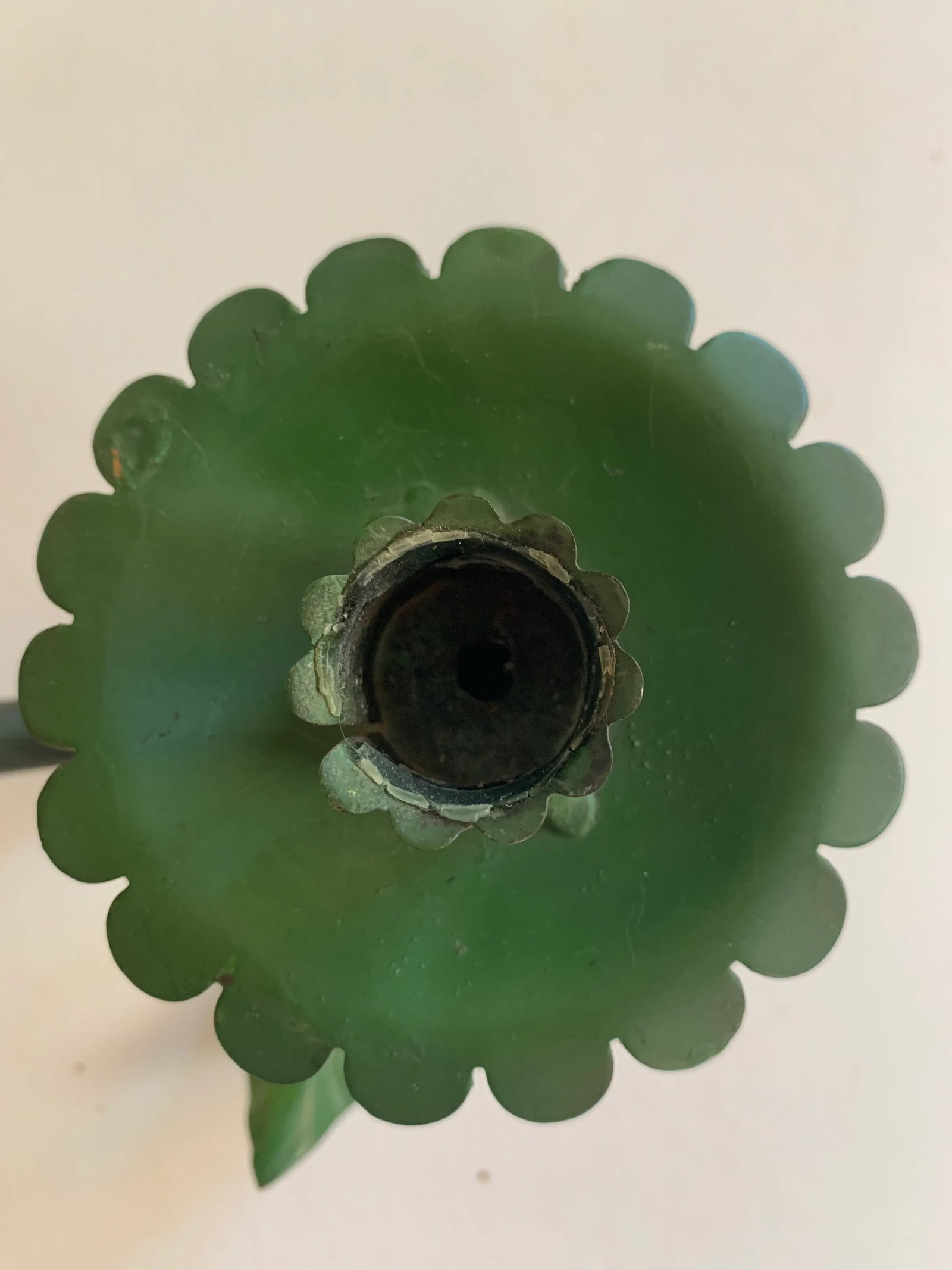 Vintage Green Stem With Yellow Pears Candle Holder Sconce - 5