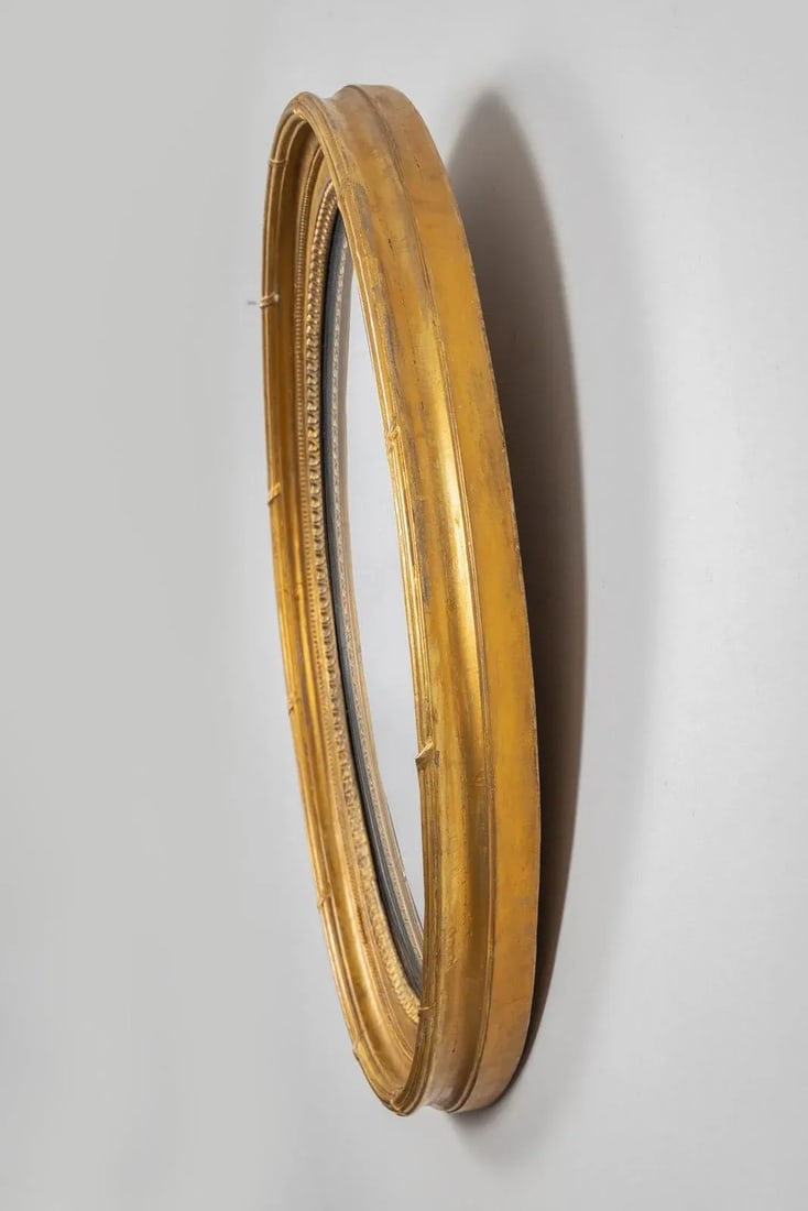 Regency Large Convex Mirror, Circa 1810 - 4