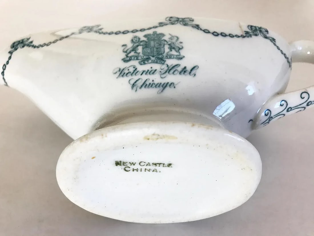 Antique Victoria Hotel Chicago Gravy Boat - 4