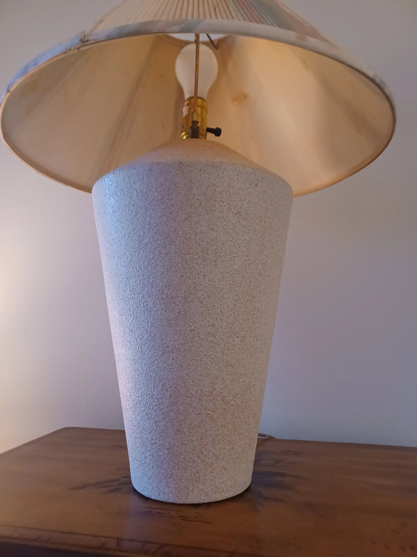 Vintage 1980s Ceramic Table Lamp - 8