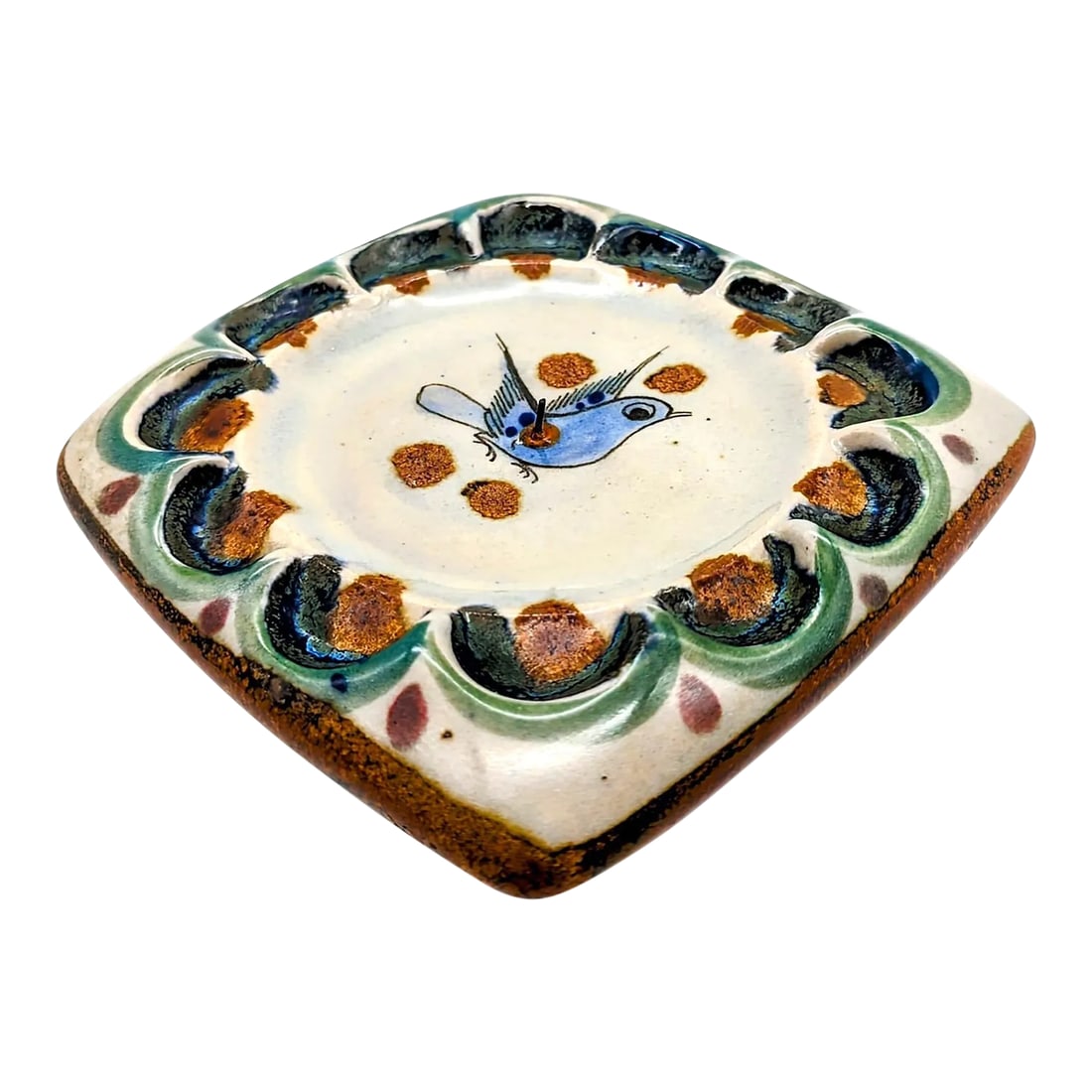 1970s Tonala Mexico Ceramic Pillar Candle Holder by Ken Edwards: "The Tonala Museum stands on what was once the workshop of Ken Edwards who, along with his partner Jorge Wilmot, set up the town's first high-fire ceramics oven between 1959-60. By 1985, the building 