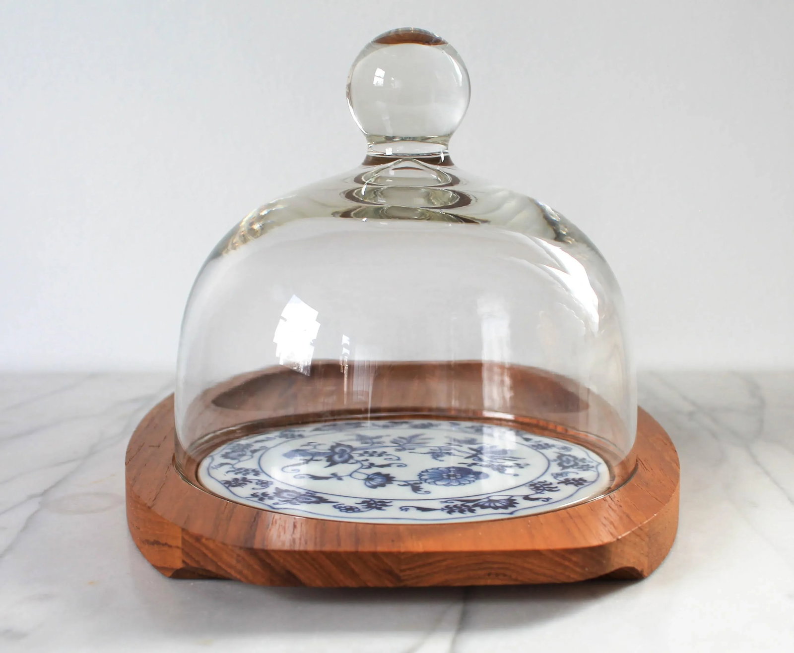 Vintage Genuine Teak Tray With Cloche by Goodwood - 4