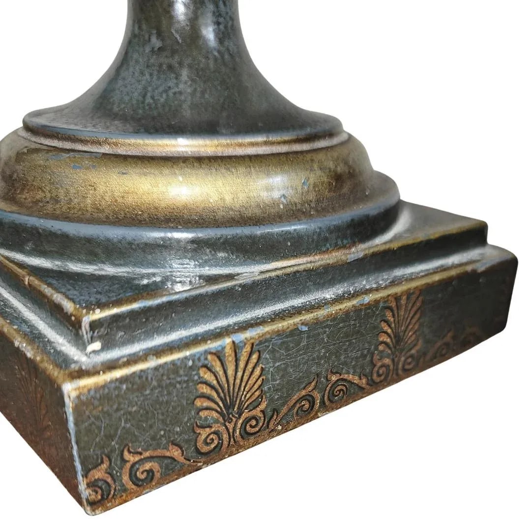 Antique Italian Regency Period Toleware Chestnut Urn With Cover, Signed - 13