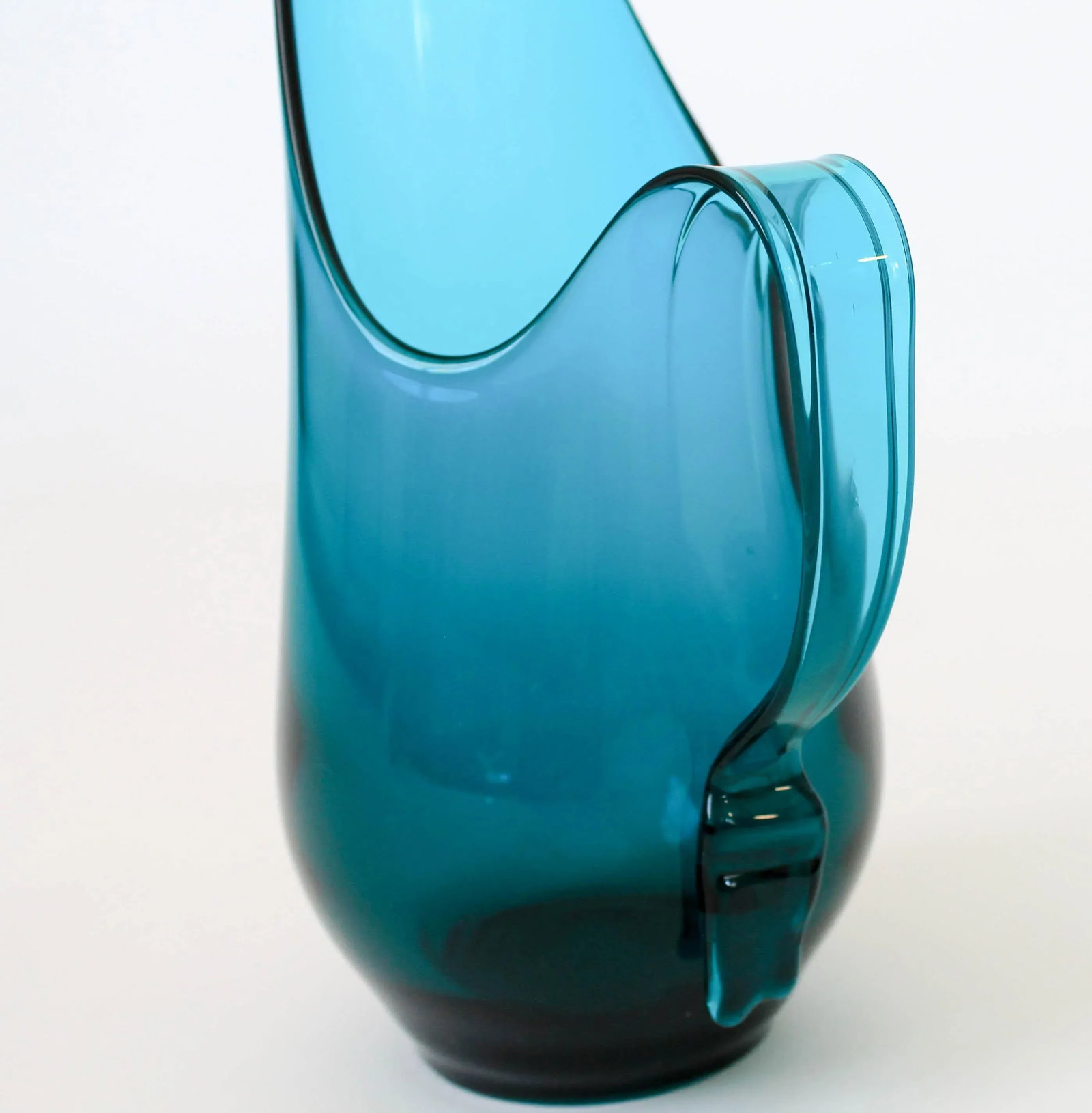 Mid-Century Blue Viking Glass Pitcher - 10