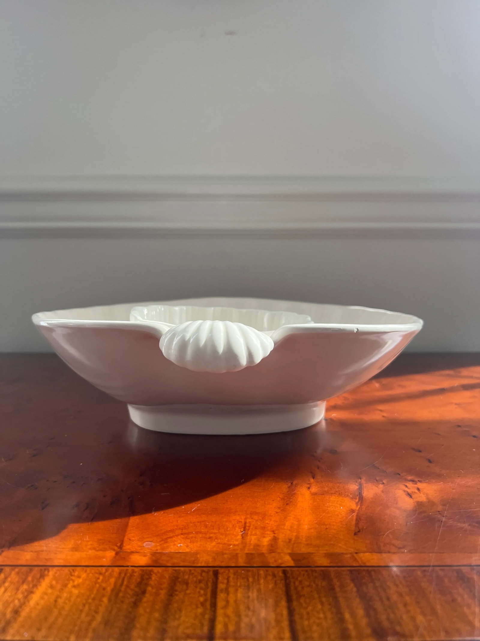 Vintage Fitz and Floyd Scallop Hors D' Ouvre Serving Bowl - 4