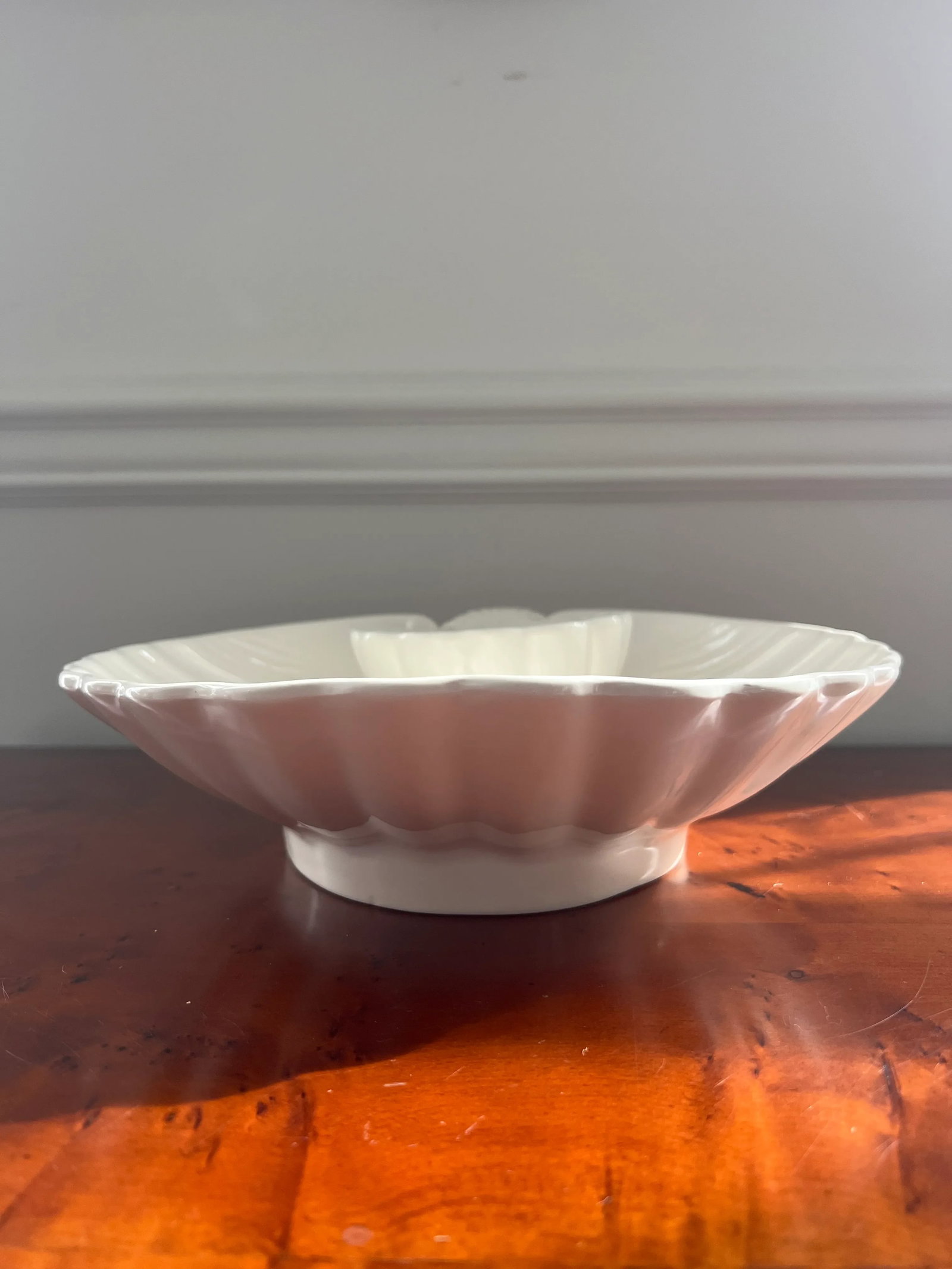 Vintage Fitz and Floyd Scallop Hors D' Ouvre Serving Bowl - 6
