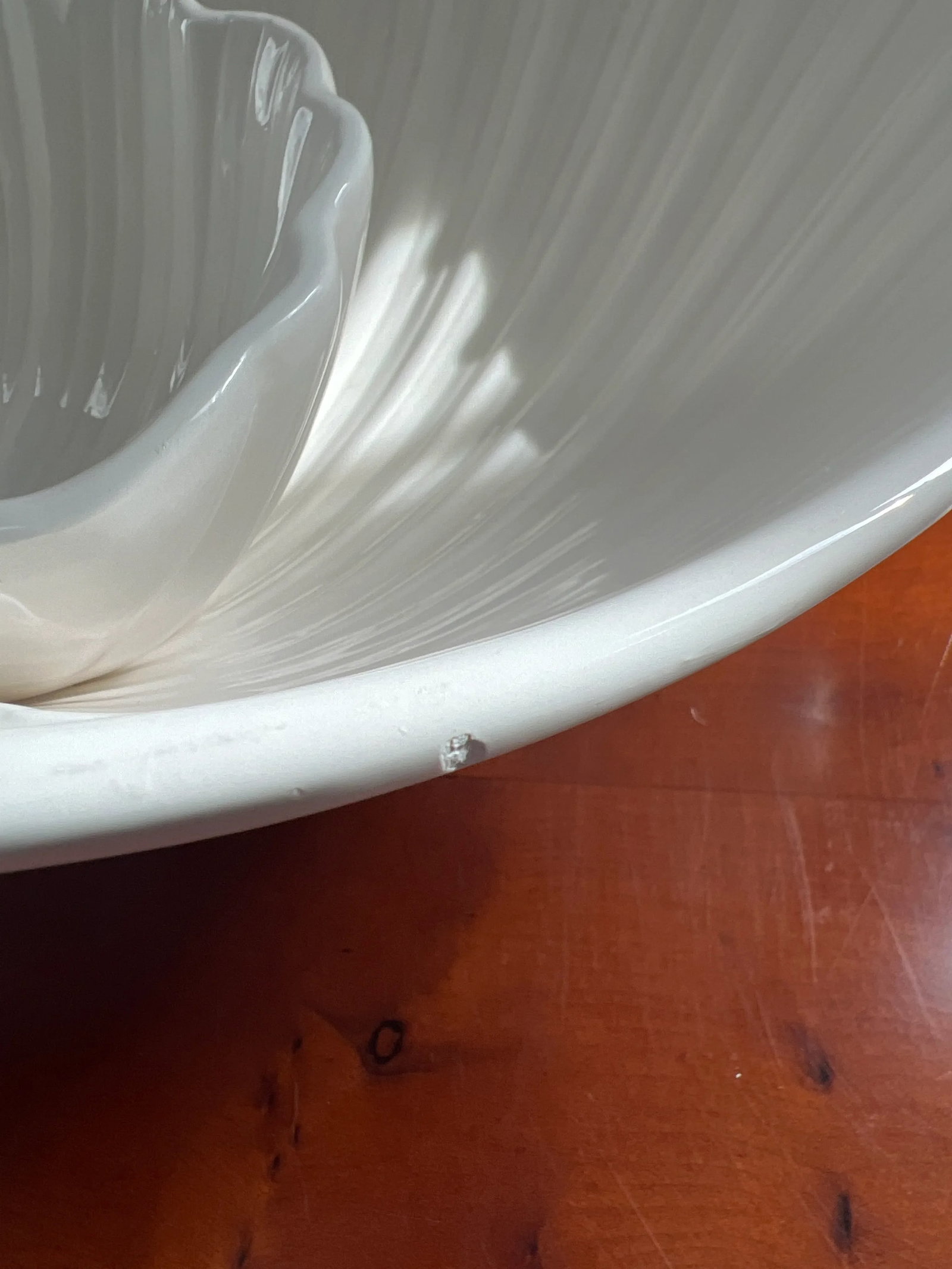 Vintage Fitz and Floyd Scallop Hors D' Ouvre Serving Bowl - 7