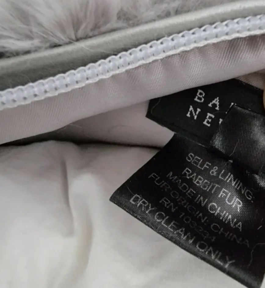 Barneys New York Rabbit Fur Pillow - 9