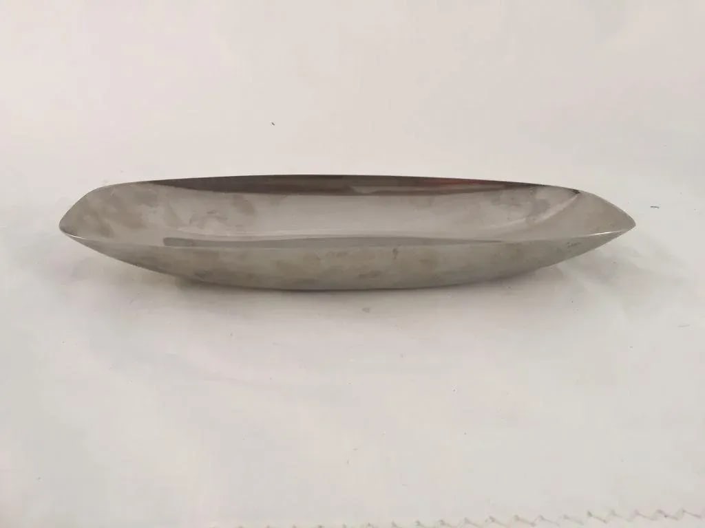 Mid-Century Stainless Serving Bowl - 3