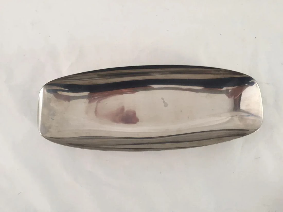 Mid-Century Stainless Serving Bowl - 4