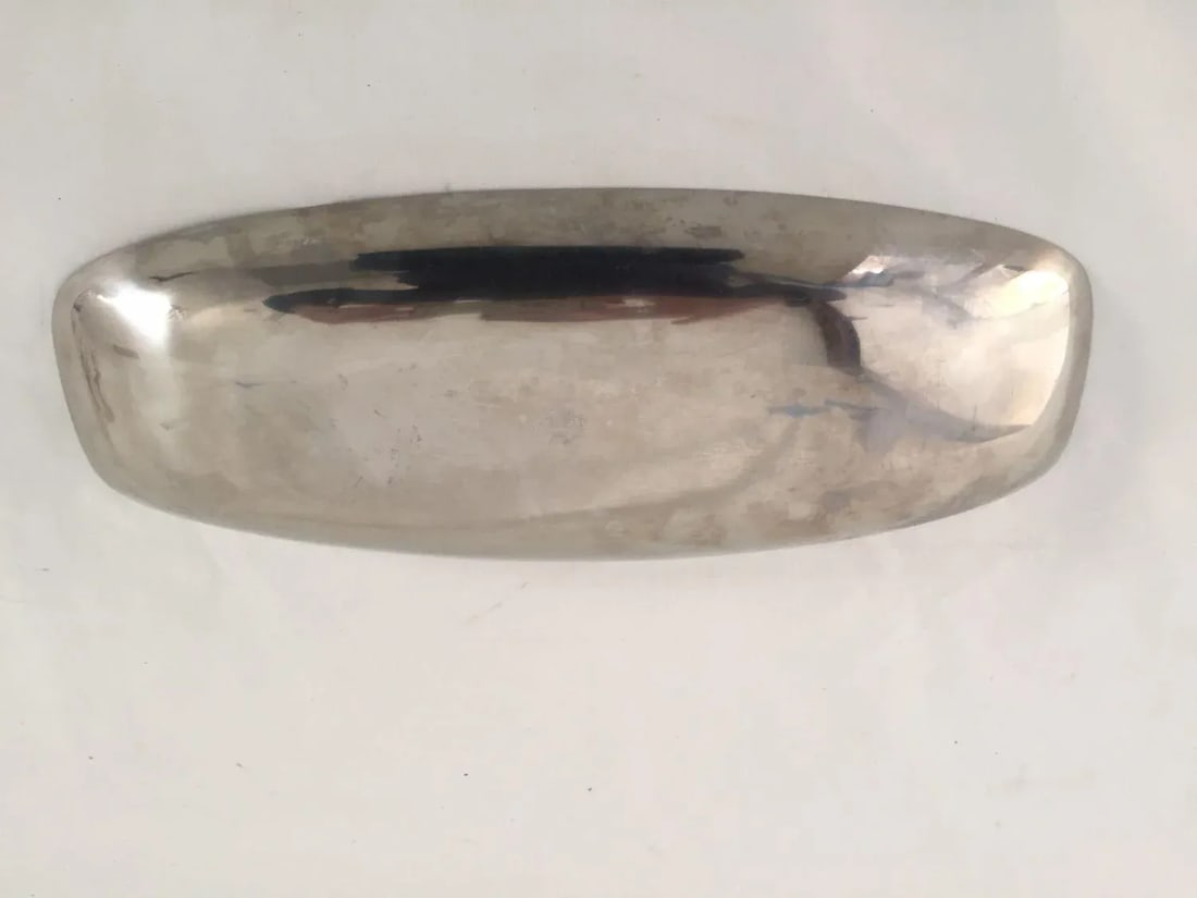 Mid-Century Stainless Serving Bowl - 5